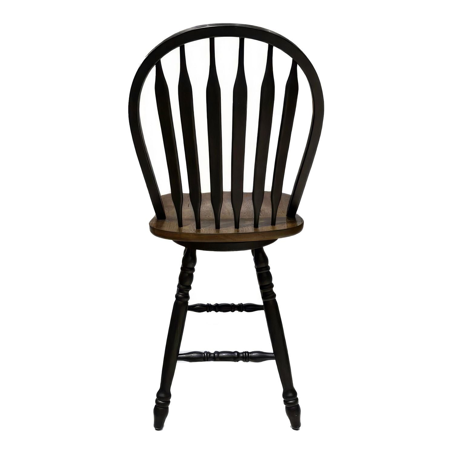 Carolina Crossing Windsor Swivel Counter Chair - Black - Luxury Home Furniture (MI)