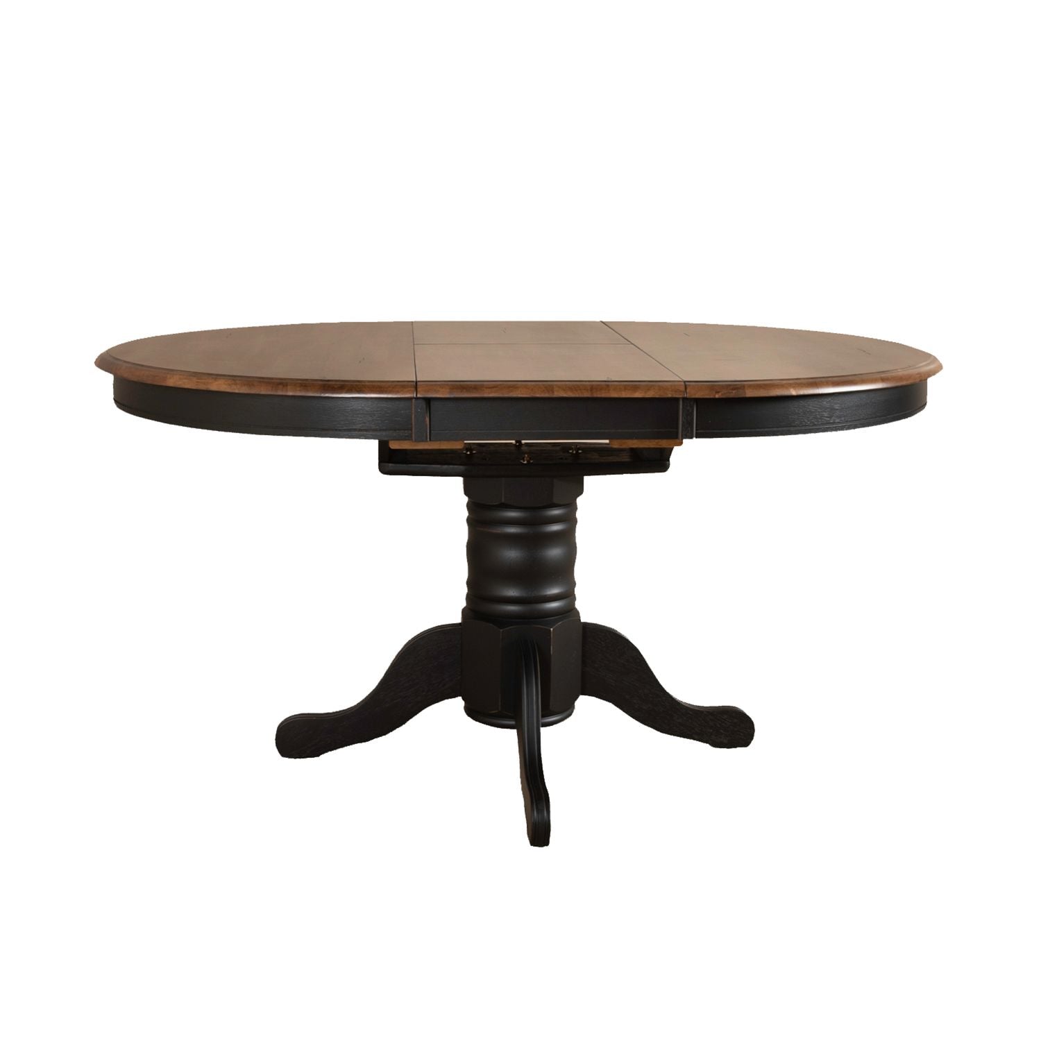 Carolina Crossing 5 Piece Pedestal Table Set- Black - Luxury Home Furniture (MI)