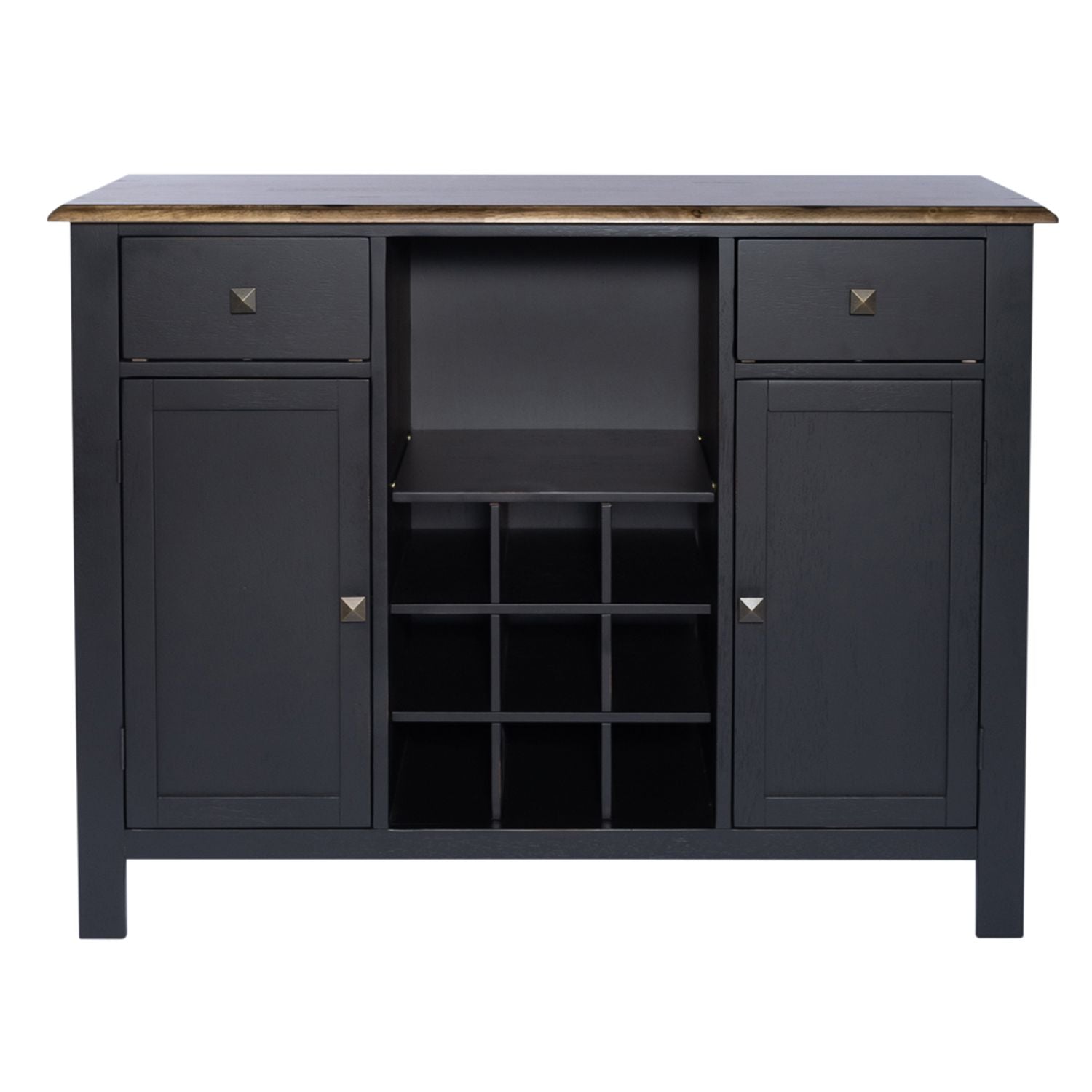 Carolina Crossing Server in Black - Luxury Home Furniture (MI)