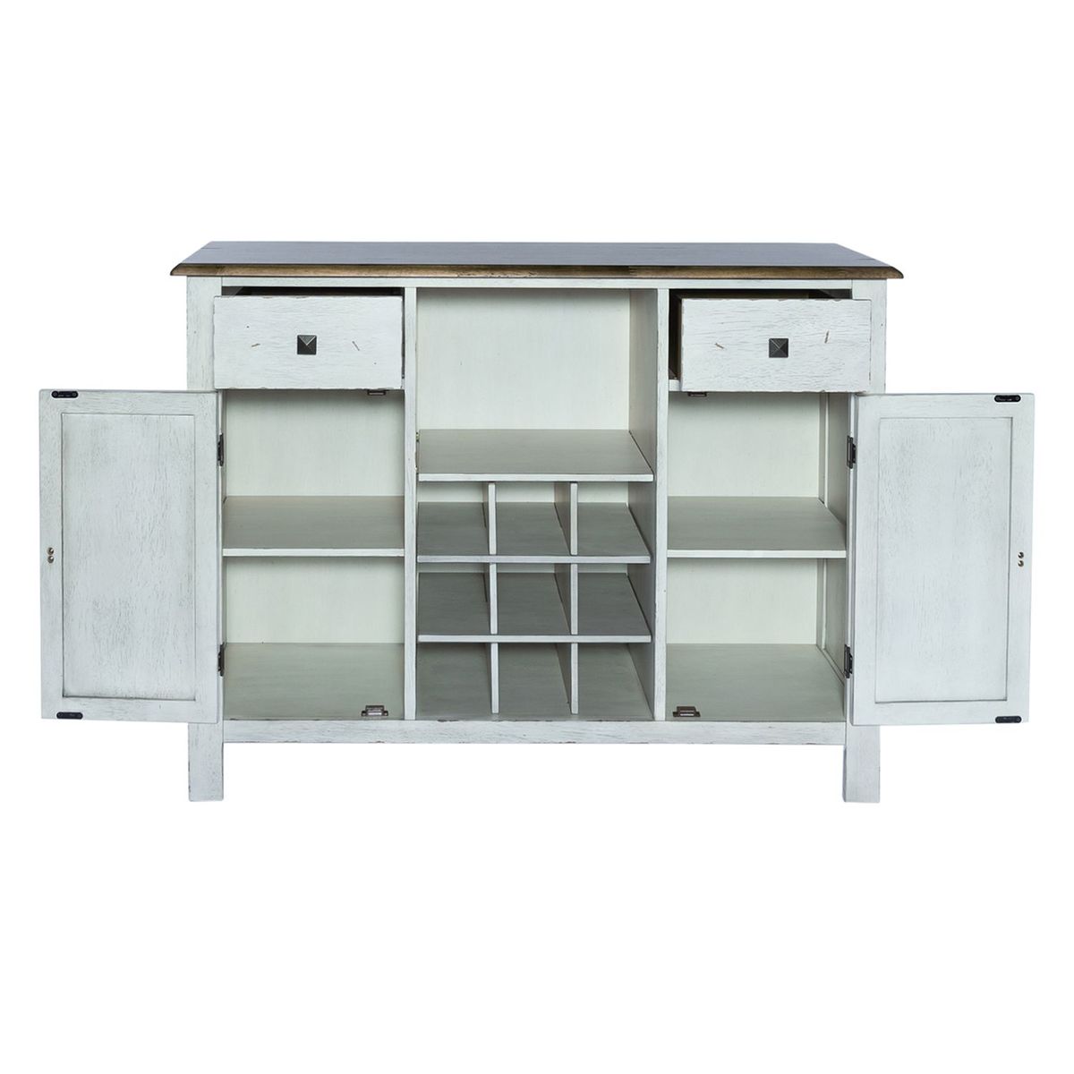 Liberty Furniture Carolina Crossing Server in White - Luxury Home Furniture (MI)