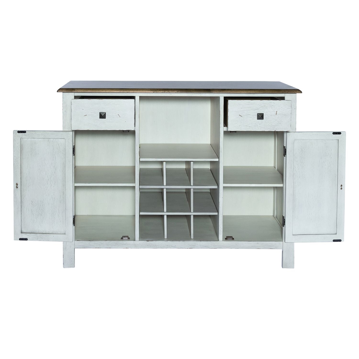 Carolina Crossing Server in White - Luxury Home Furniture (MI)