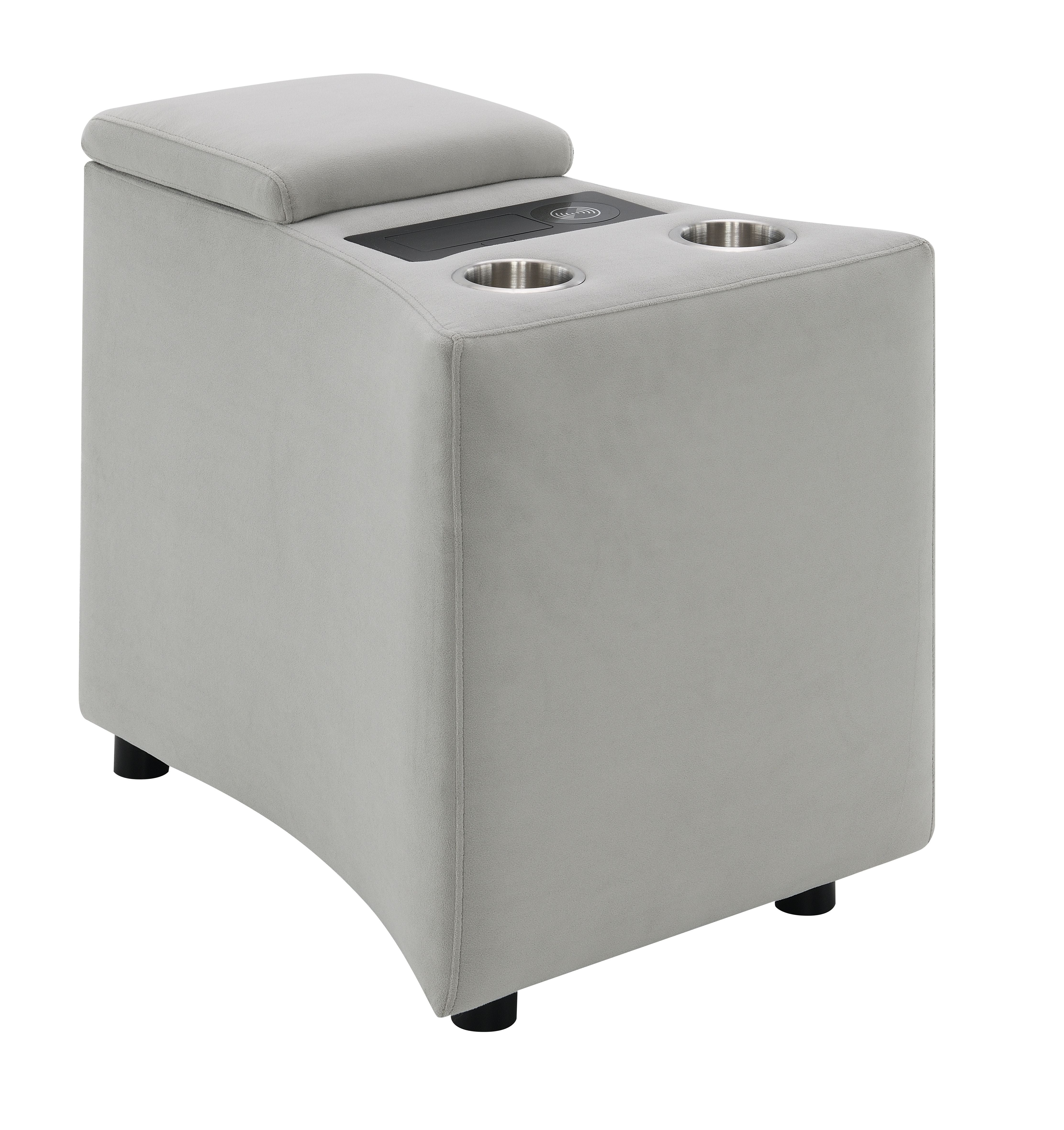 Console w/USB Port , Cup Holder & Wireless Charge
