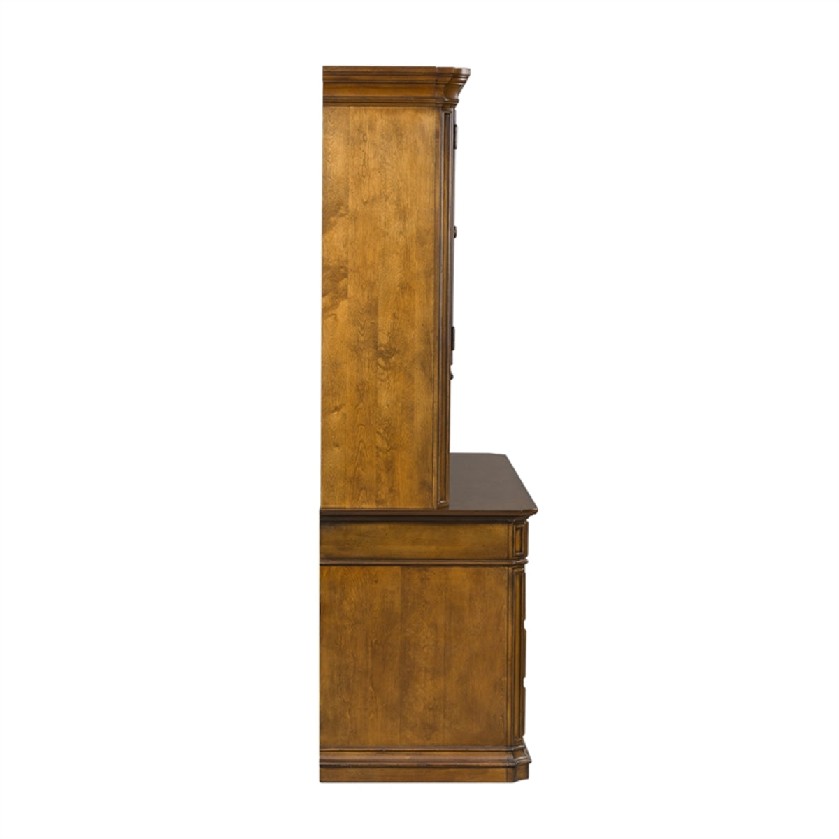 Liberty Amelia Jr Executive Credenza with Hutch in Antique Toffee - Luxury Home Furniture (MI)