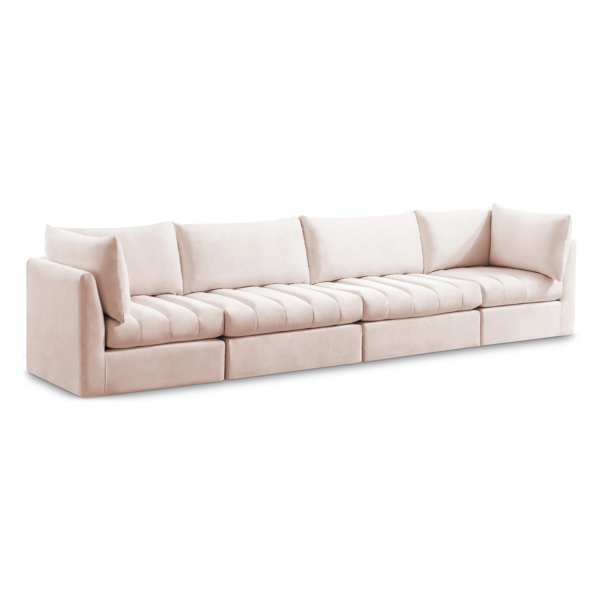 Jacob Pink Velvet Modular Sofa
