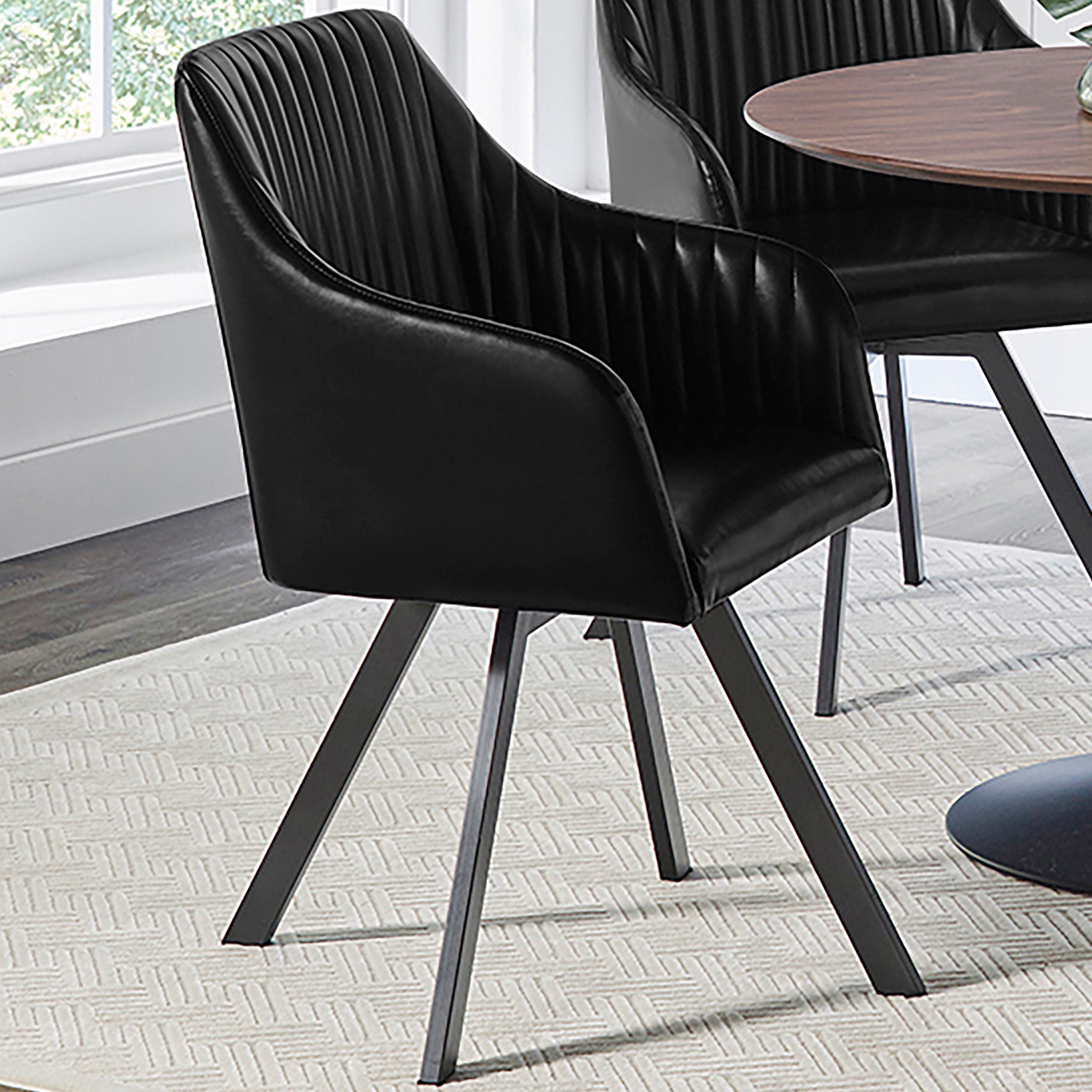 Arika Swivel Dining Arm Chair - Luxury Home Furniture (MI)