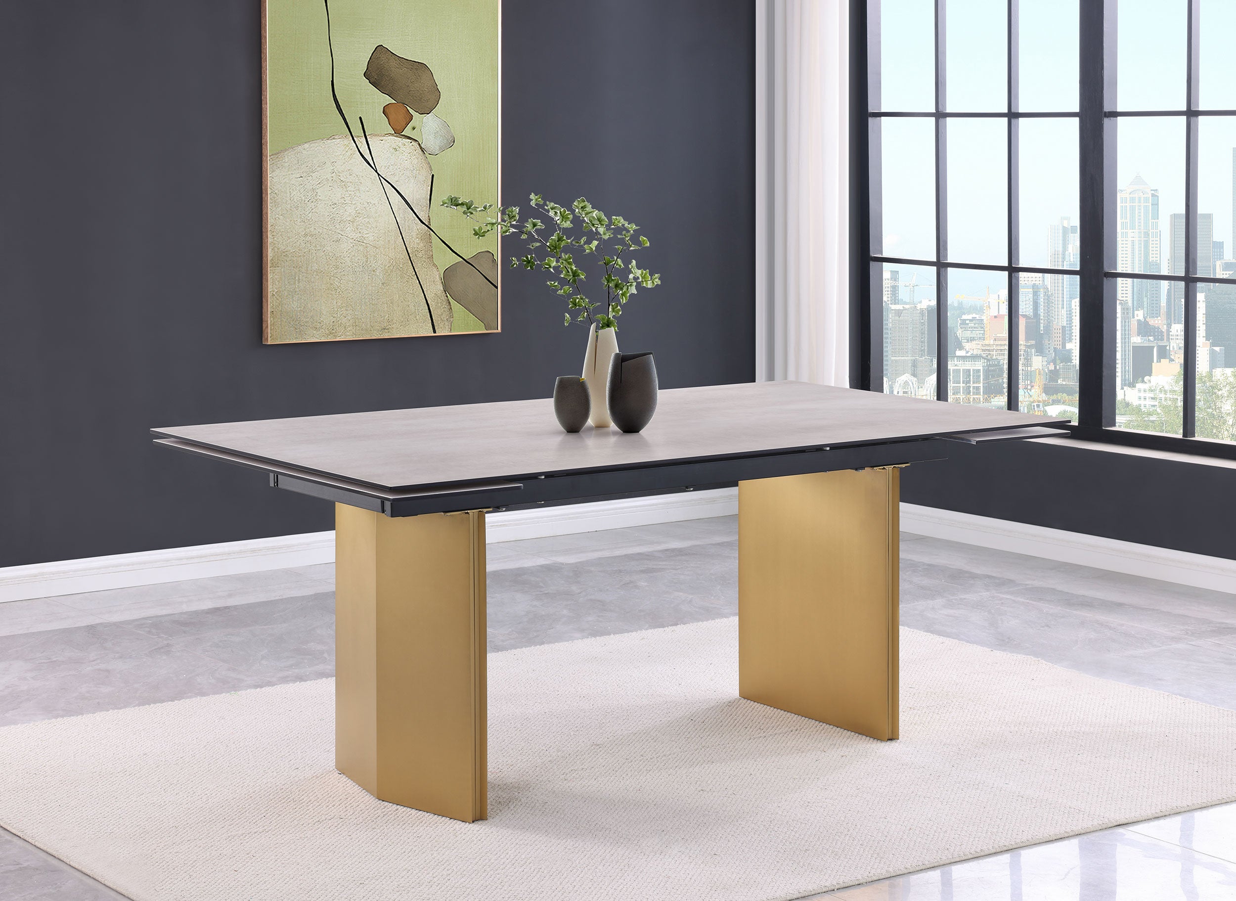 Vesa Extension Dining Table - Luxury Home Furniture (MI)