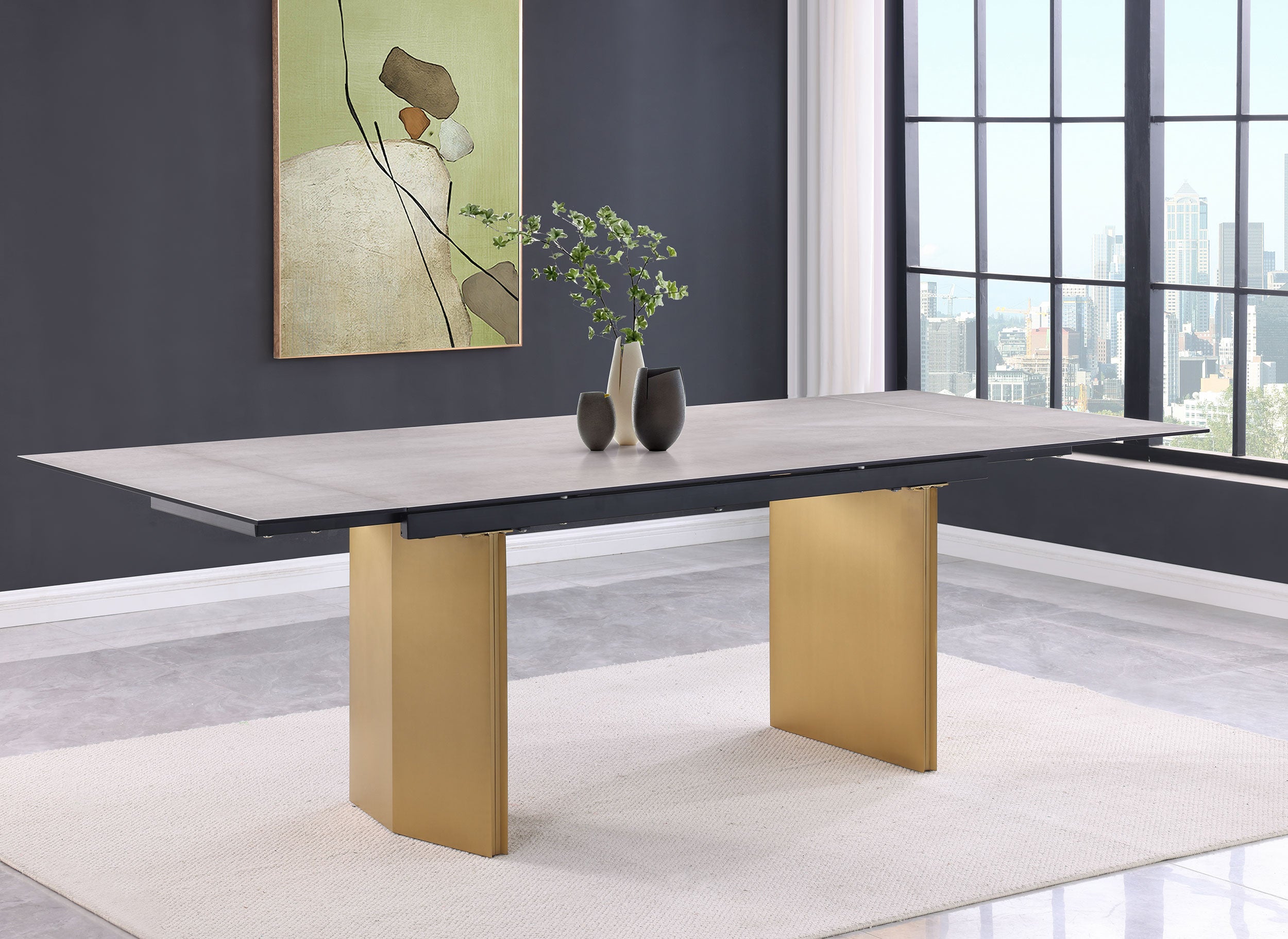 Vesa Extension Dining Table - Luxury Home Furniture (MI)