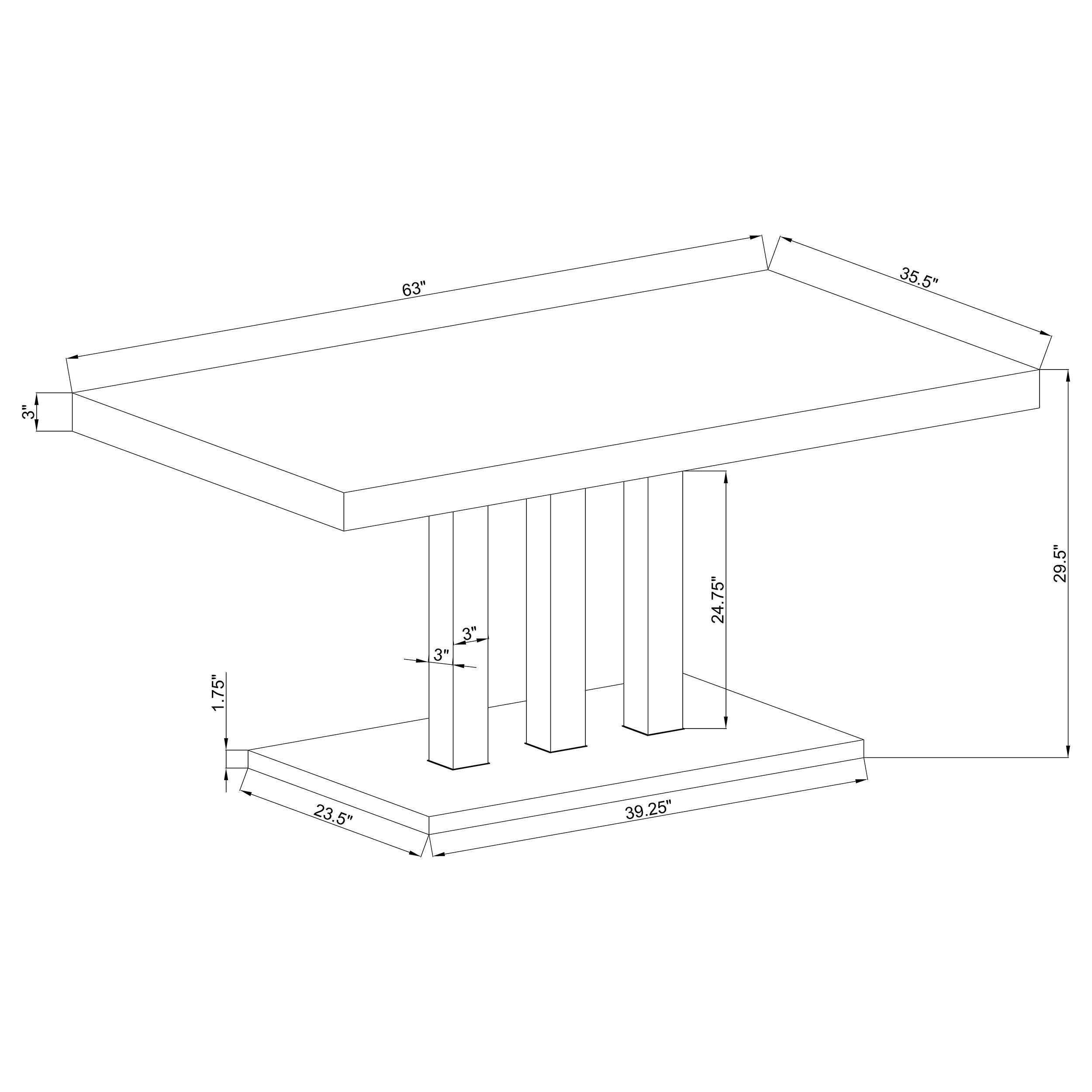 Brooklyn 5 Pc Dining Sets - Luxury Home Furniture (MI)