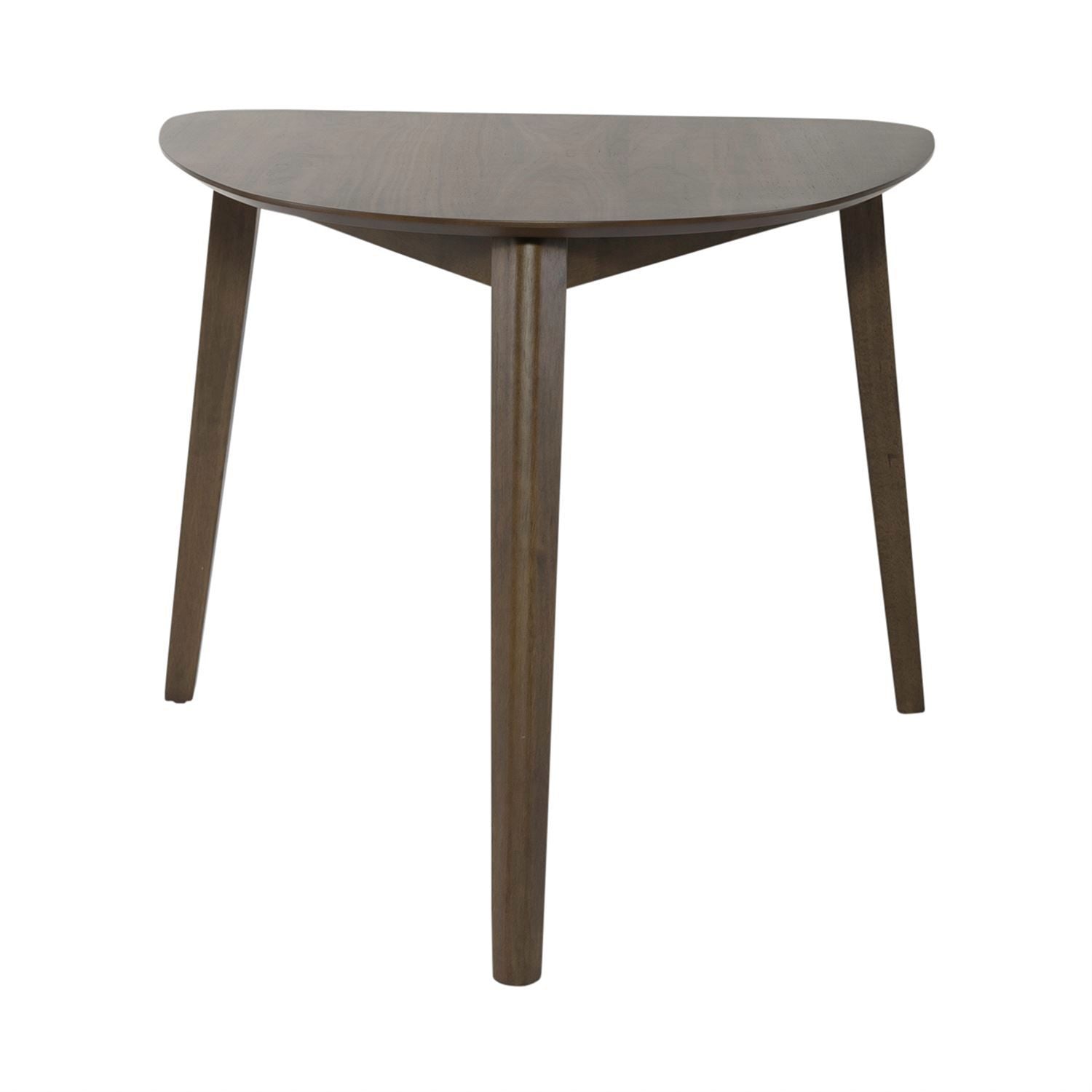 Space Saver Triangle Table in Satin Walnut
