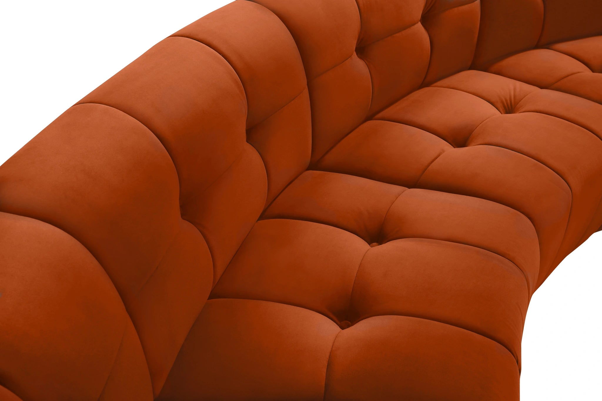 Limitless Cognac Velvet 3pc. Modular Sectional