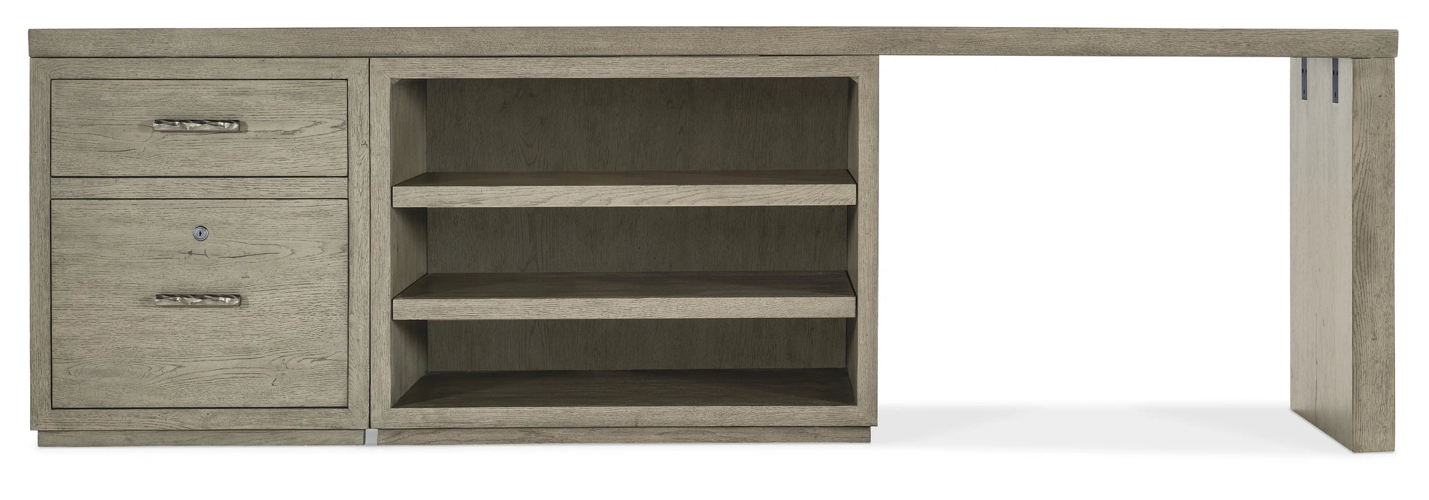 Linville Falls 96" Desk with File and Open Desk Cabinet