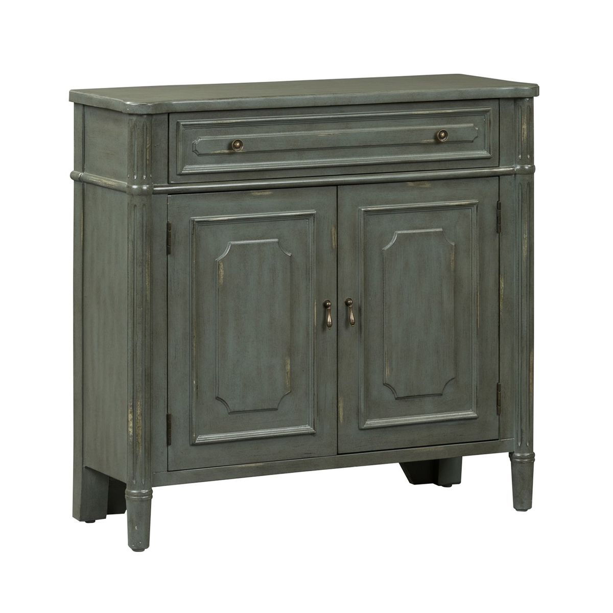 Liberty Furniture Madison Park 1 Drawer 2 Door Accent Cabinet in Gray - Luxury Home Furniture (MI)