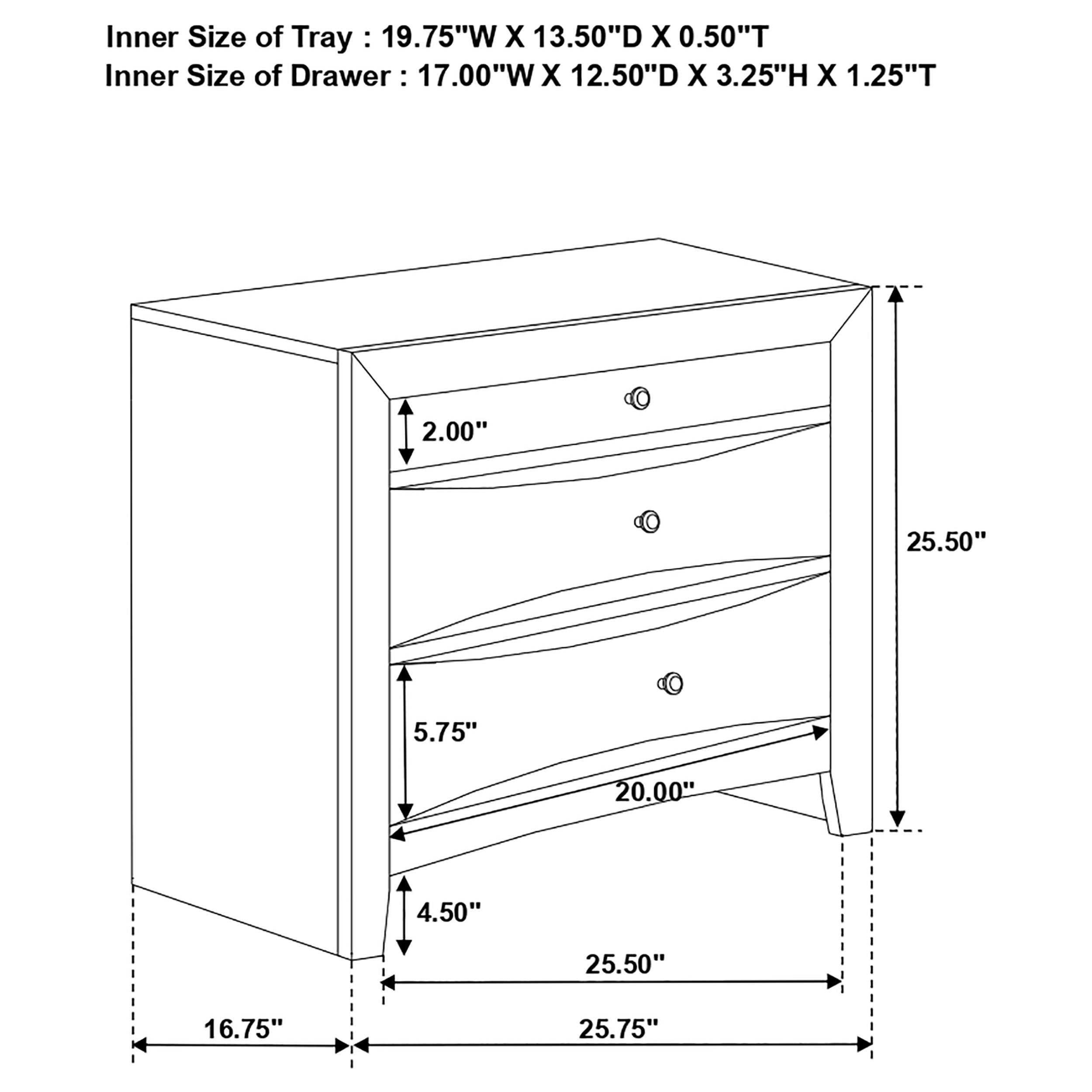 Briana Nightstand - Luxury Home Furniture (MI)