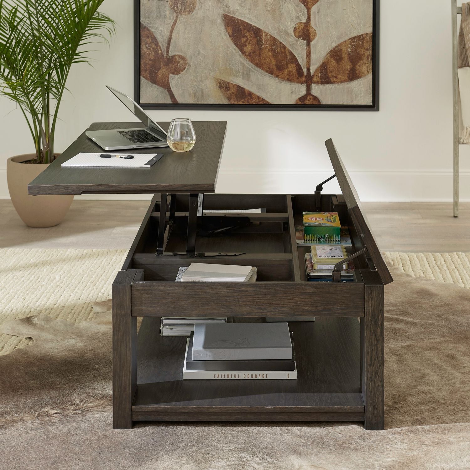 Lennox Hill Lift Top Cocktail Table - Luxury Home Furniture (MI)