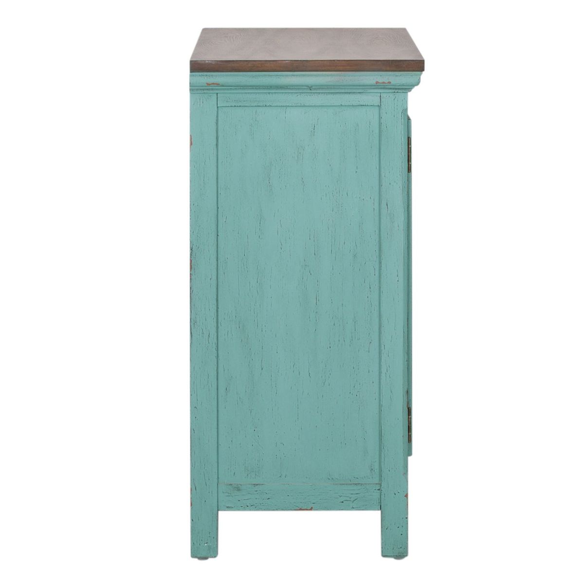Liberty Furniture Kensington 2 Door Accent Cabinet in Turquoise - Luxury Home Furniture (MI)