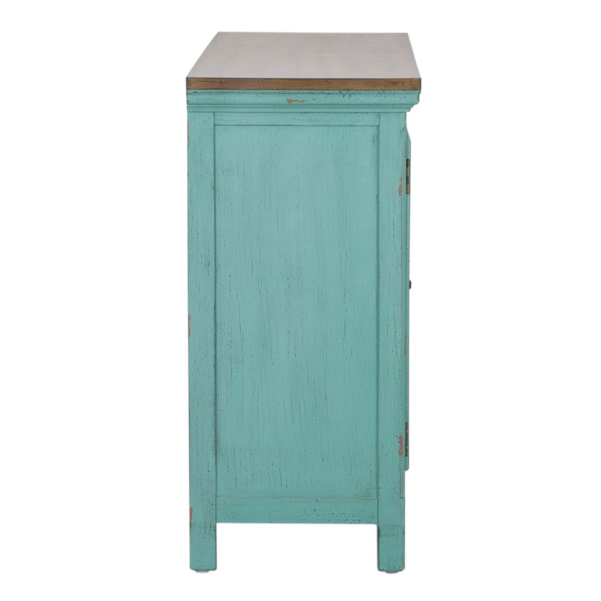 Liberty Furniture Kensington 3 Door Accent Cabinet in Turquoise - Luxury Home Furniture (MI)
