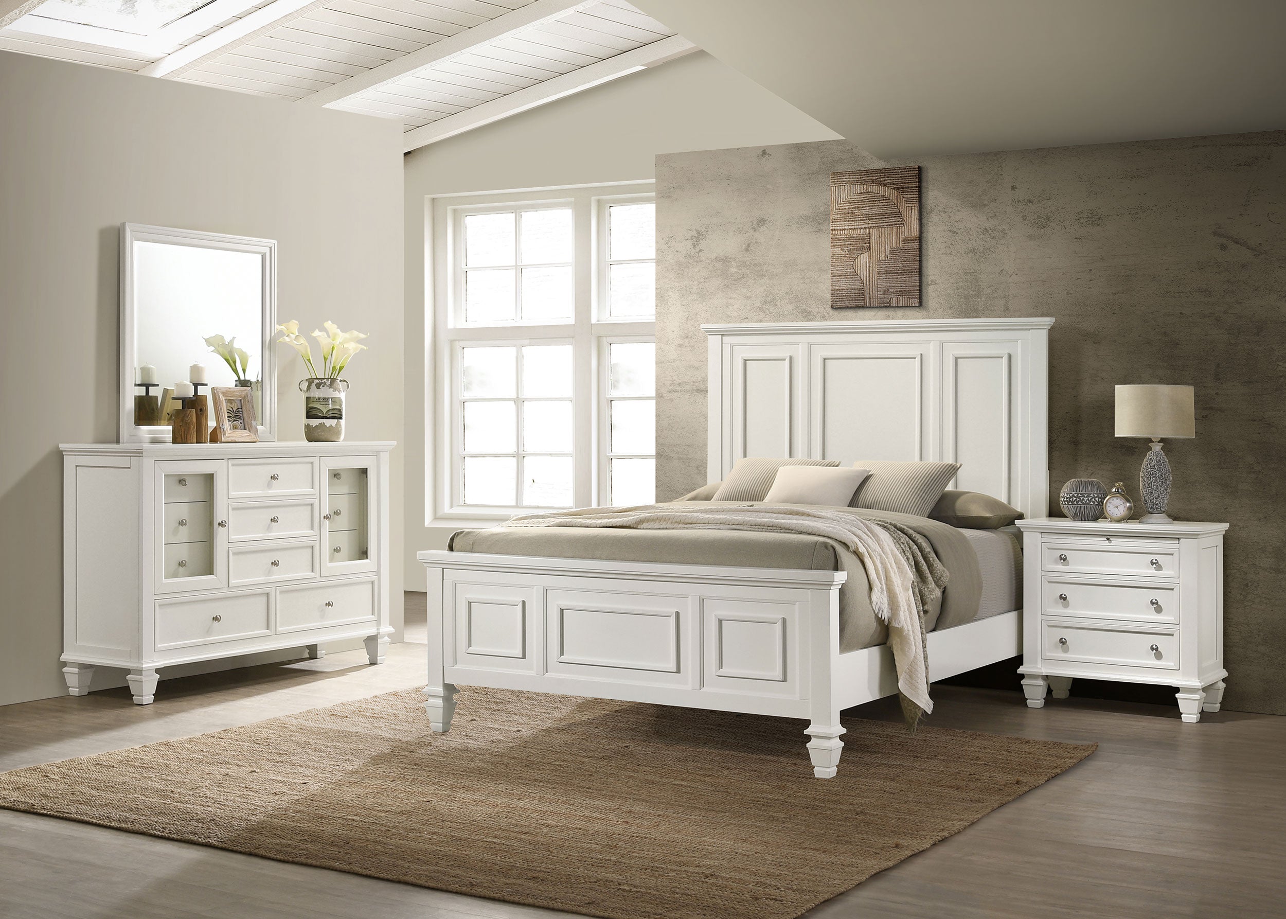 Sandy Beach 4 Pc Bedroom Set - Luxury Home Furniture (MI)