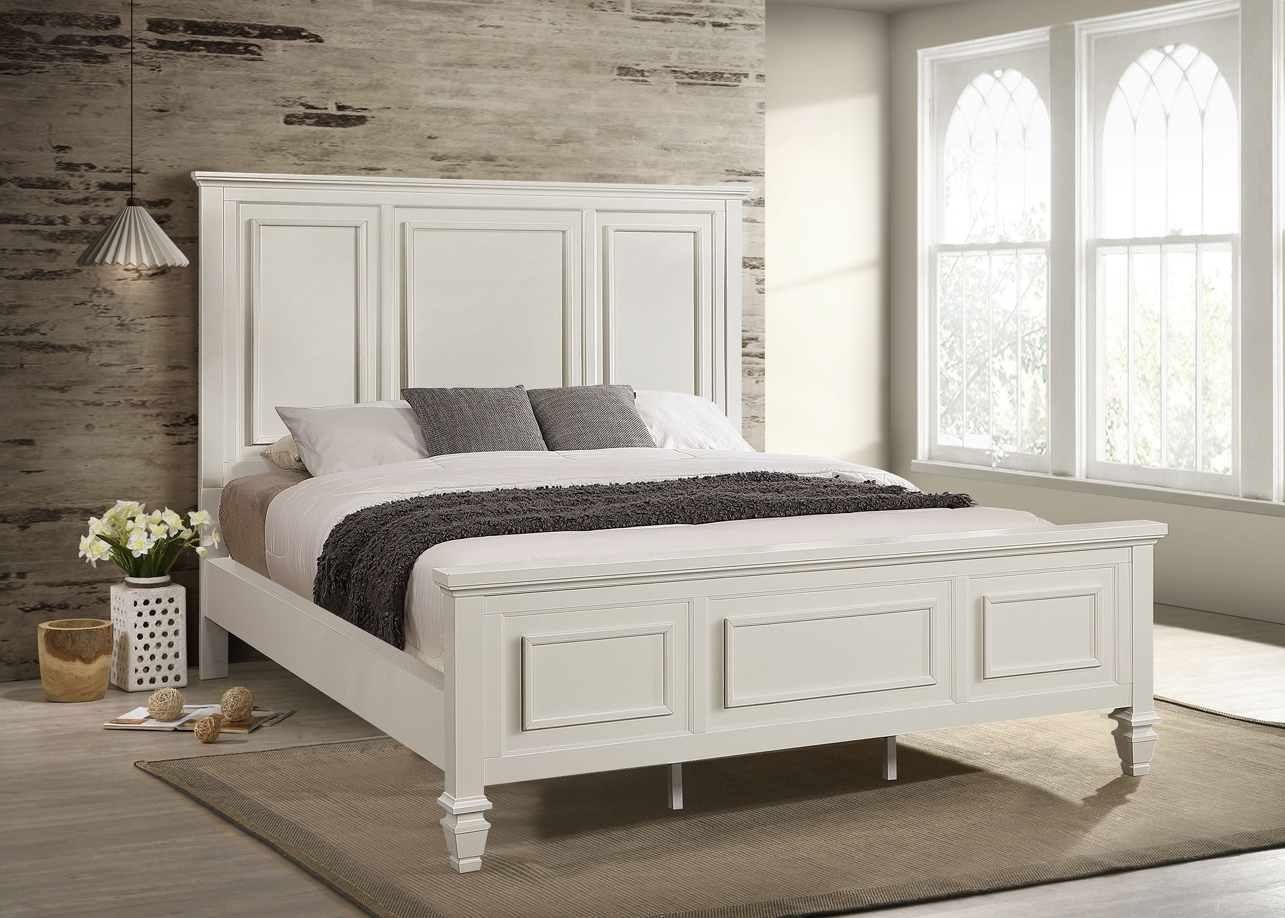 Sandy Beach Panel Bed - Luxury Home Furniture (MI)
