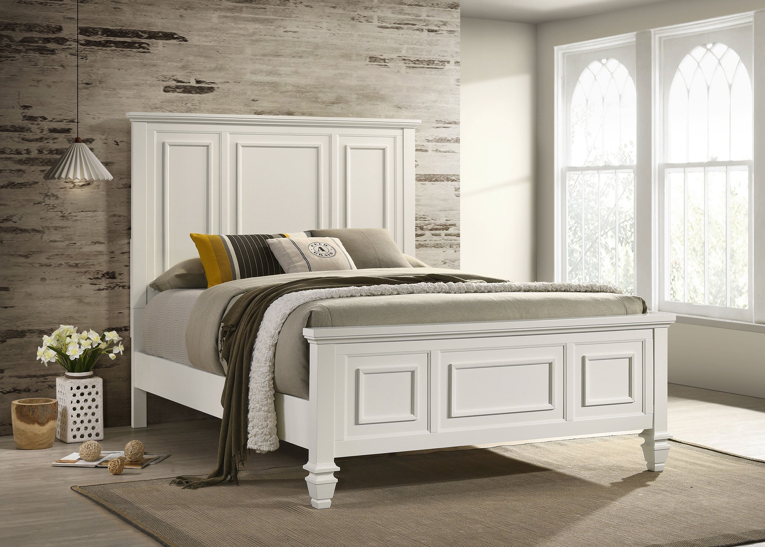 Sandy Beach Panel Bed - Luxury Home Furniture (MI)