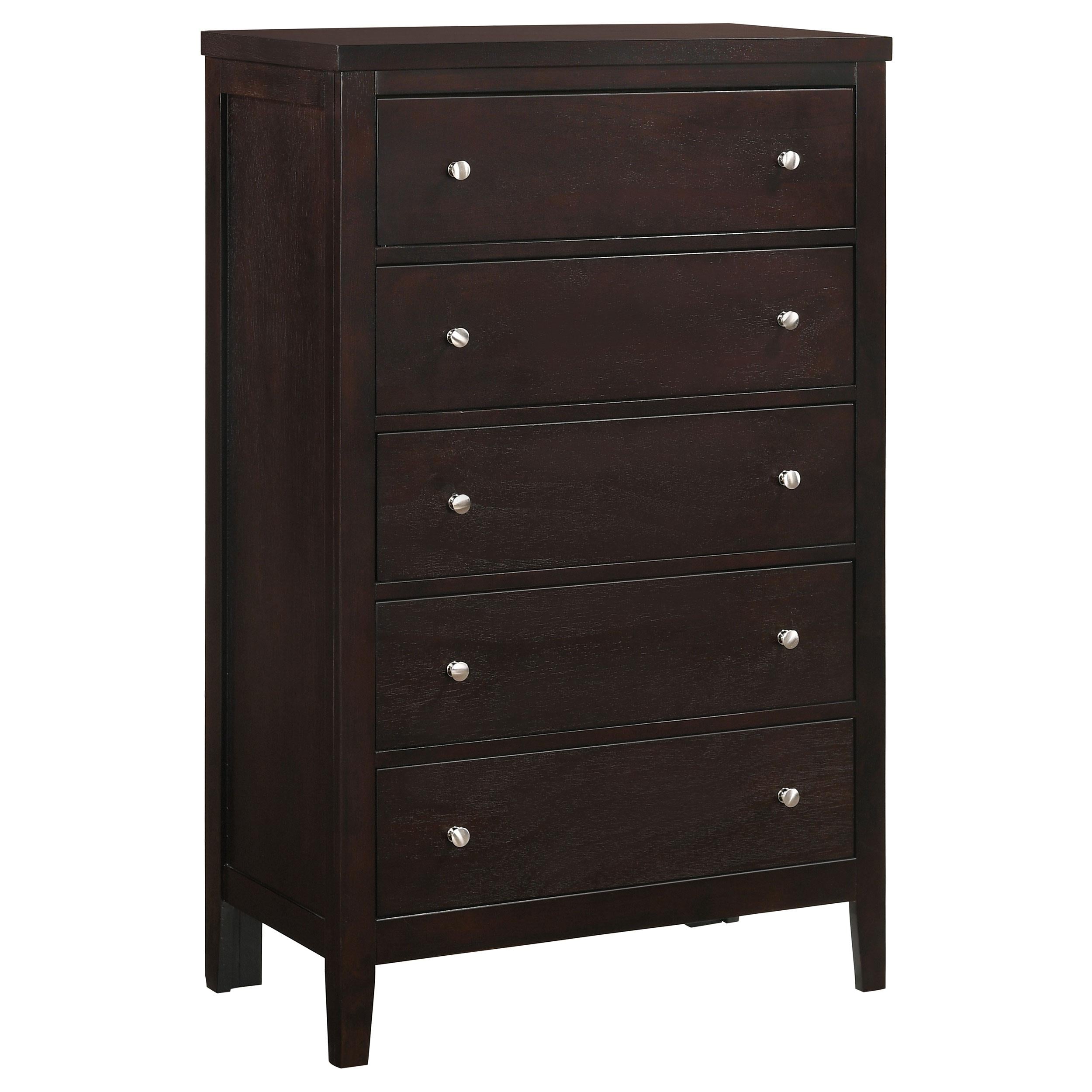 Carlton 5-drawer Rectangular Chest Cappuccino - Luxury Home Furniture (MI)