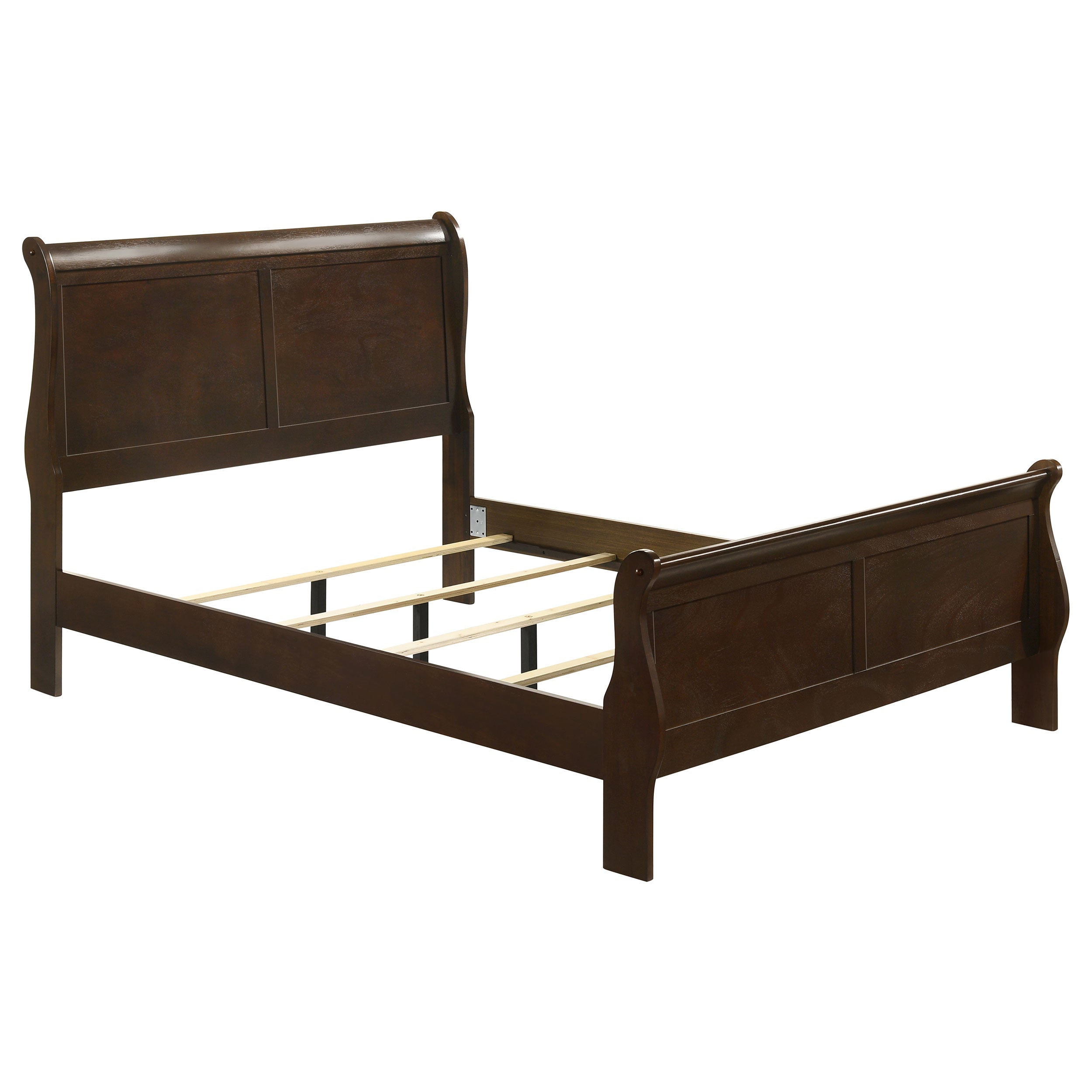 Louis Philippe Sleigh Panel Bed - Luxury Home Furniture (MI)