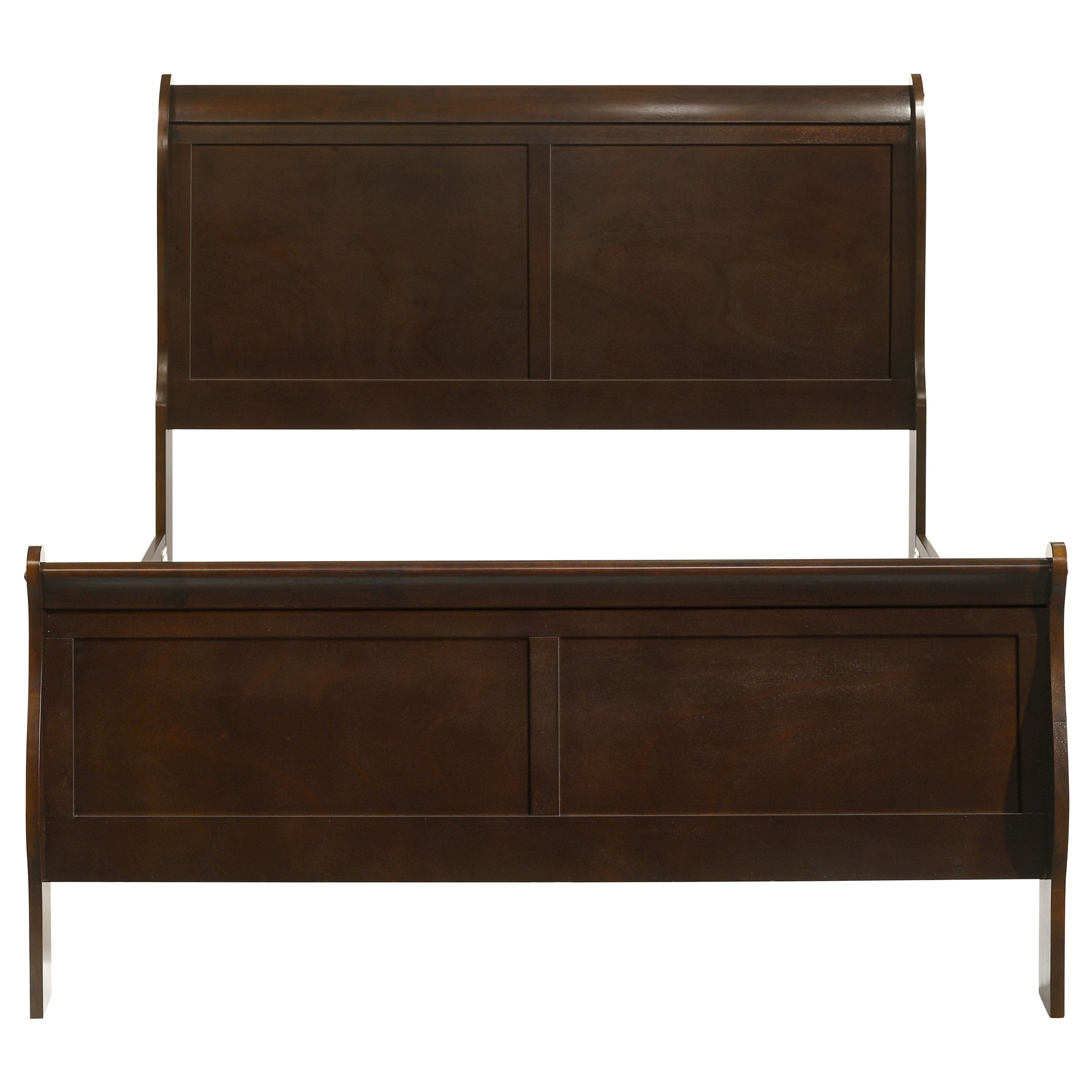 Louis Philippe Sleigh Panel Bed - Luxury Home Furniture (MI)