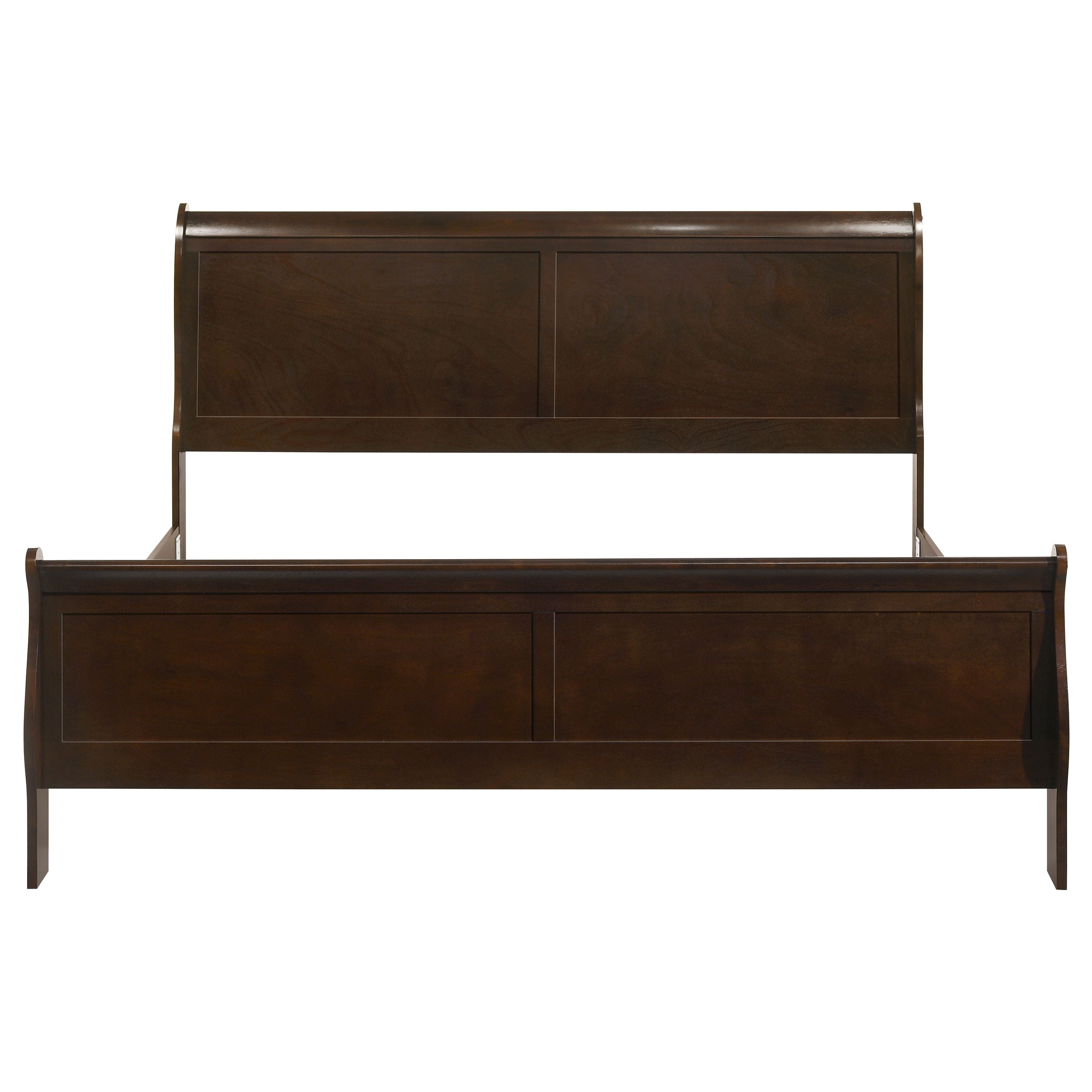 Louis Philippe Sleigh Panel Bed - Luxury Home Furniture (MI)