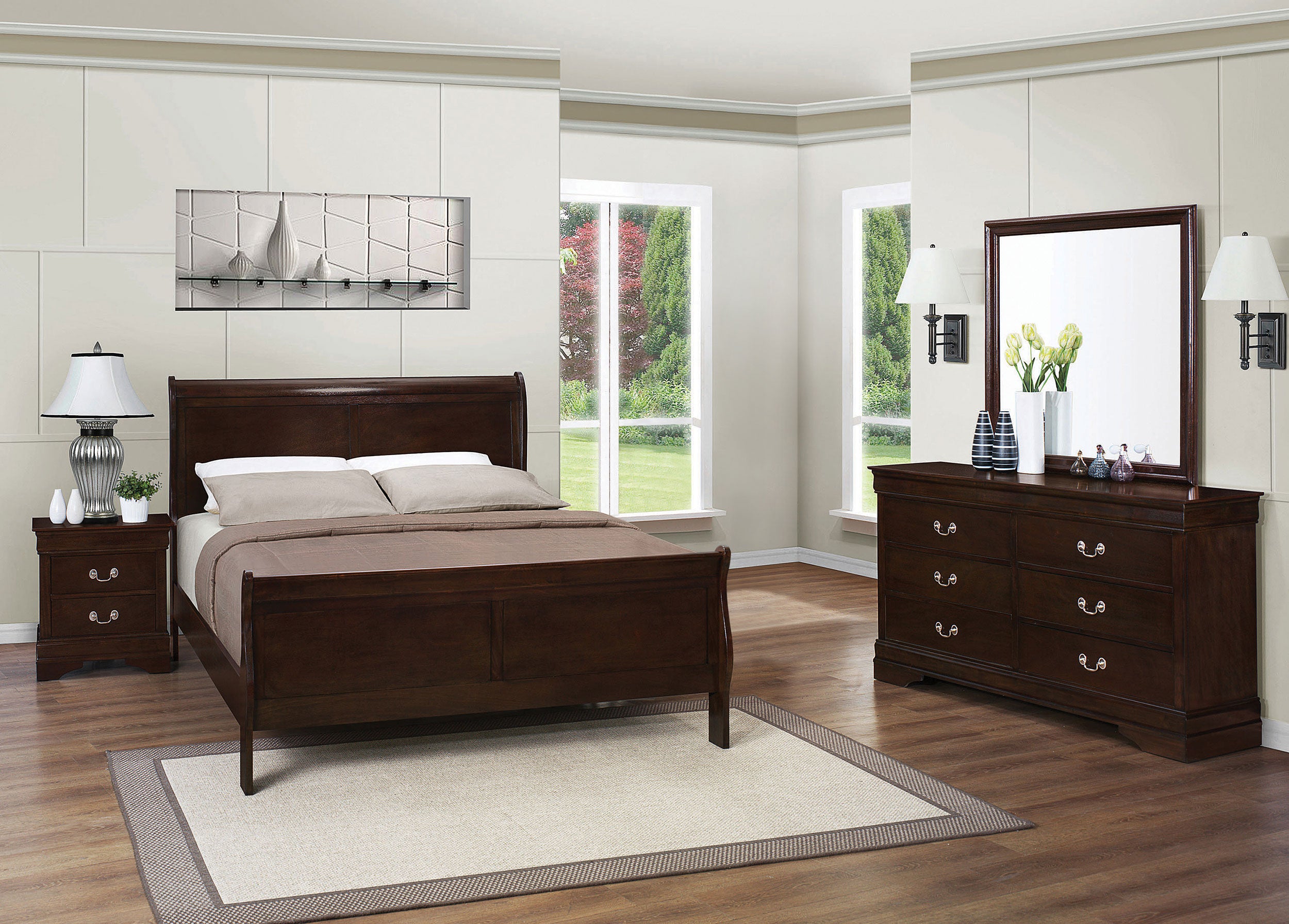 Louis Philippe Bedroom Set - Luxury Home Furniture (MI)