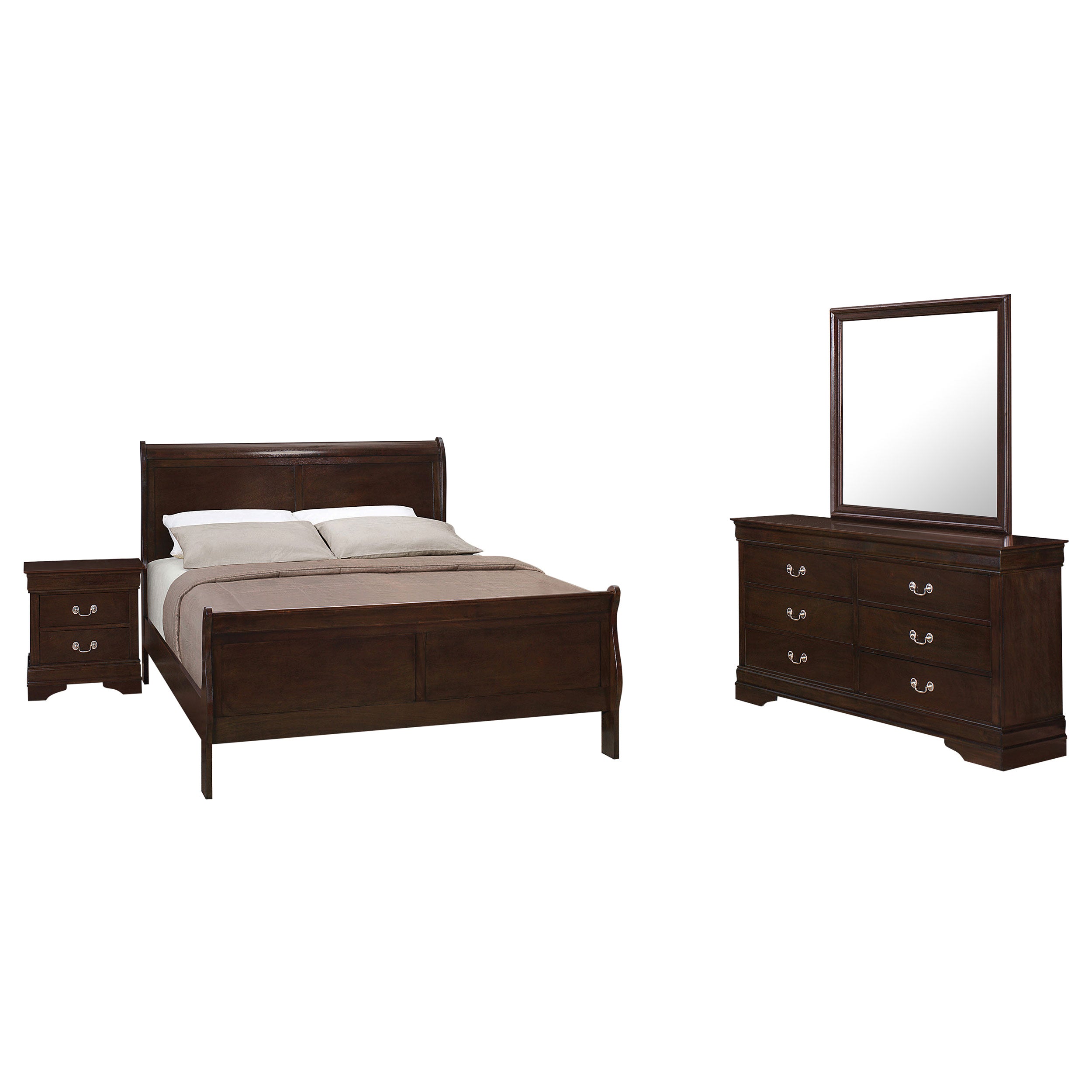 Louis Philippe Bedroom Set - Luxury Home Furniture (MI)