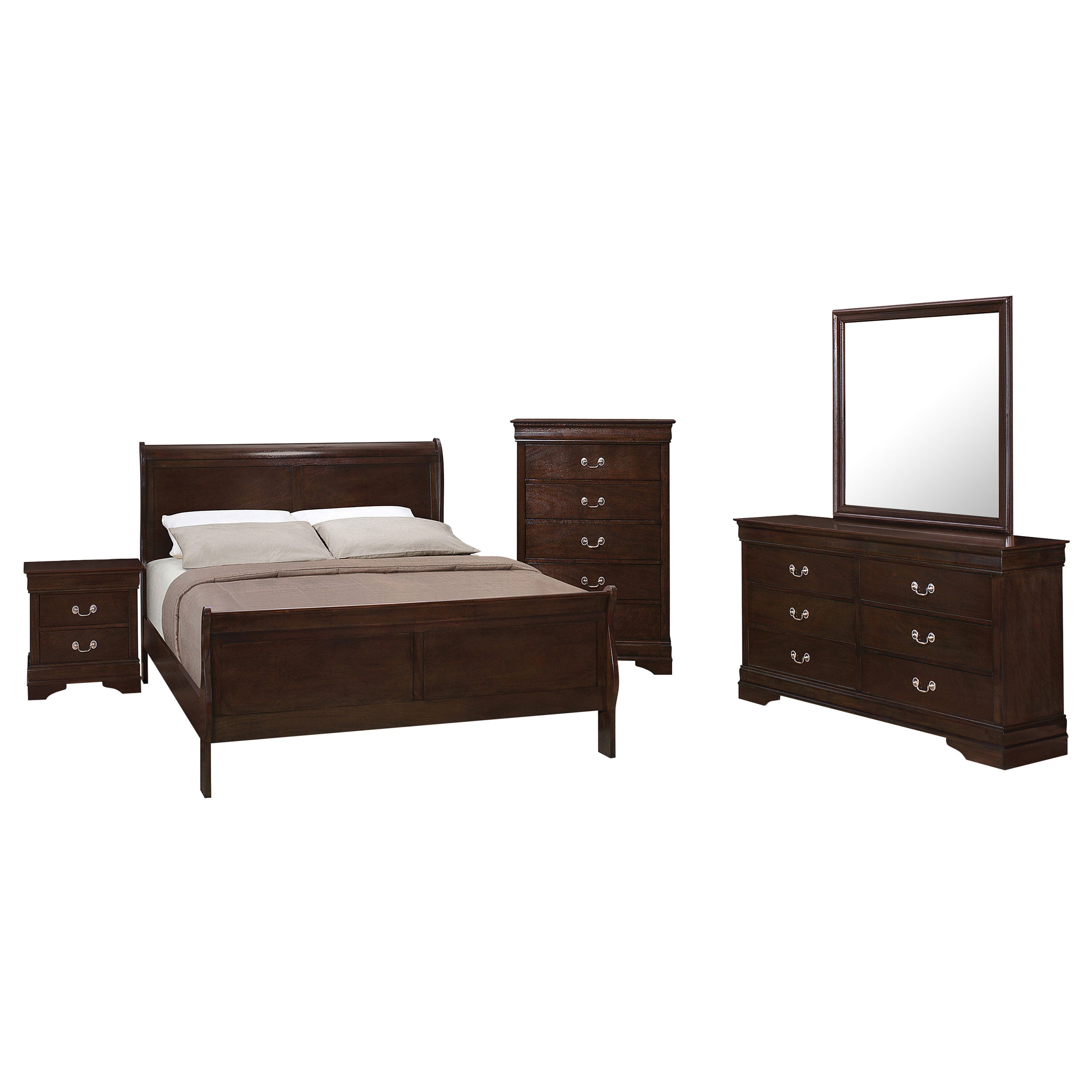 Louis Philippe Bedroom Set - Luxury Home Furniture (MI)