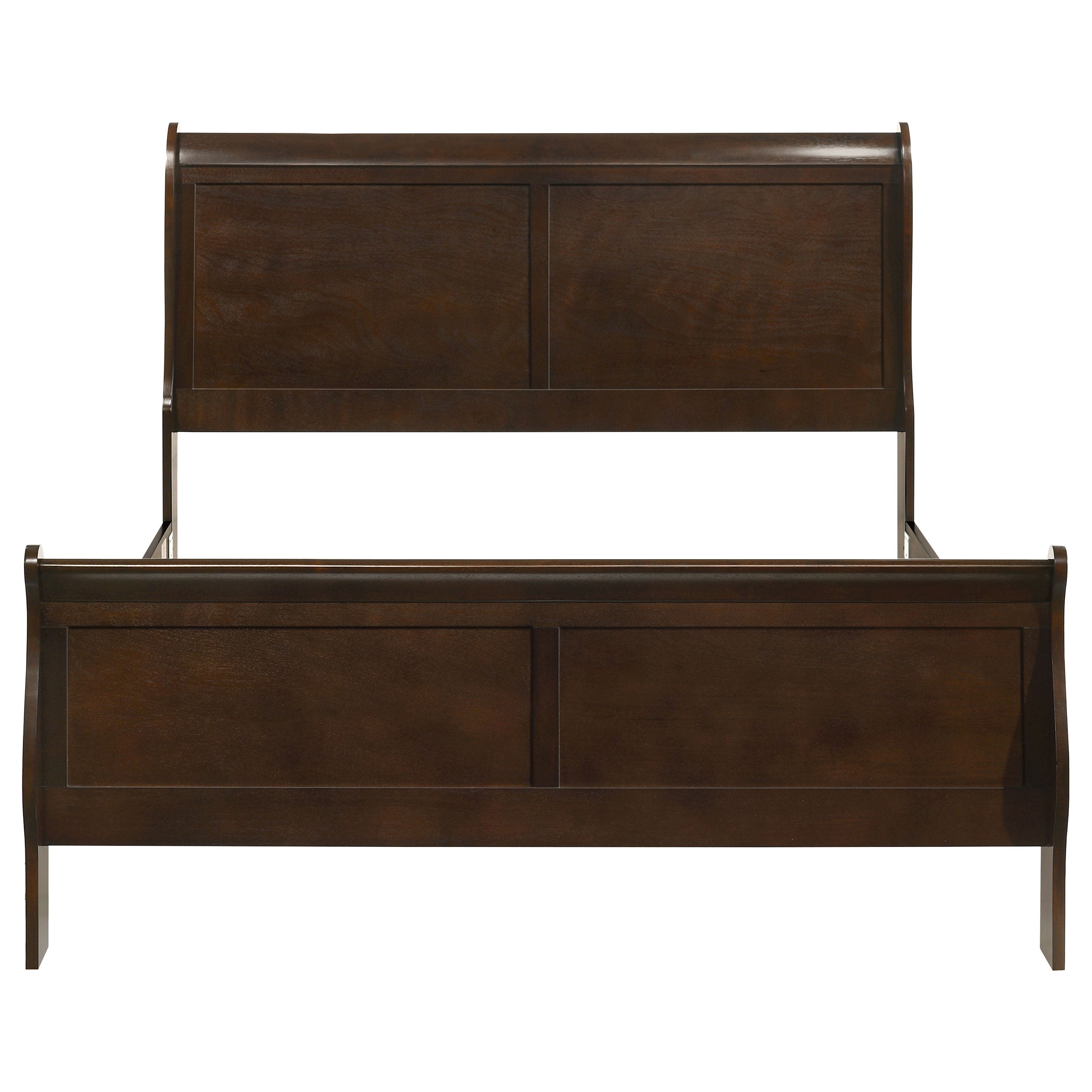 Louis Philippe Sleigh Panel Bed - Luxury Home Furniture (MI)