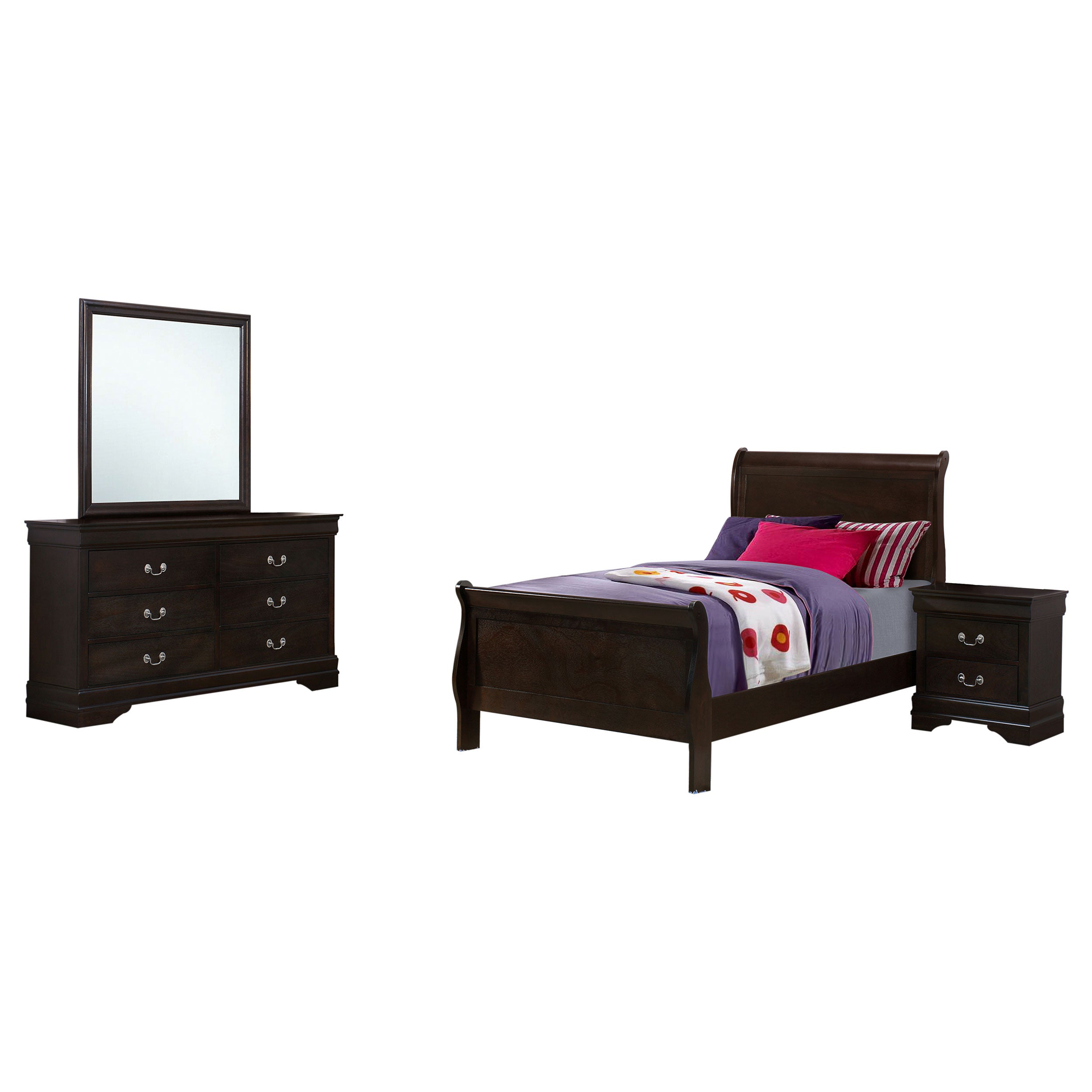 Louis Philippe Bedroom Set - Luxury Home Furniture (MI)