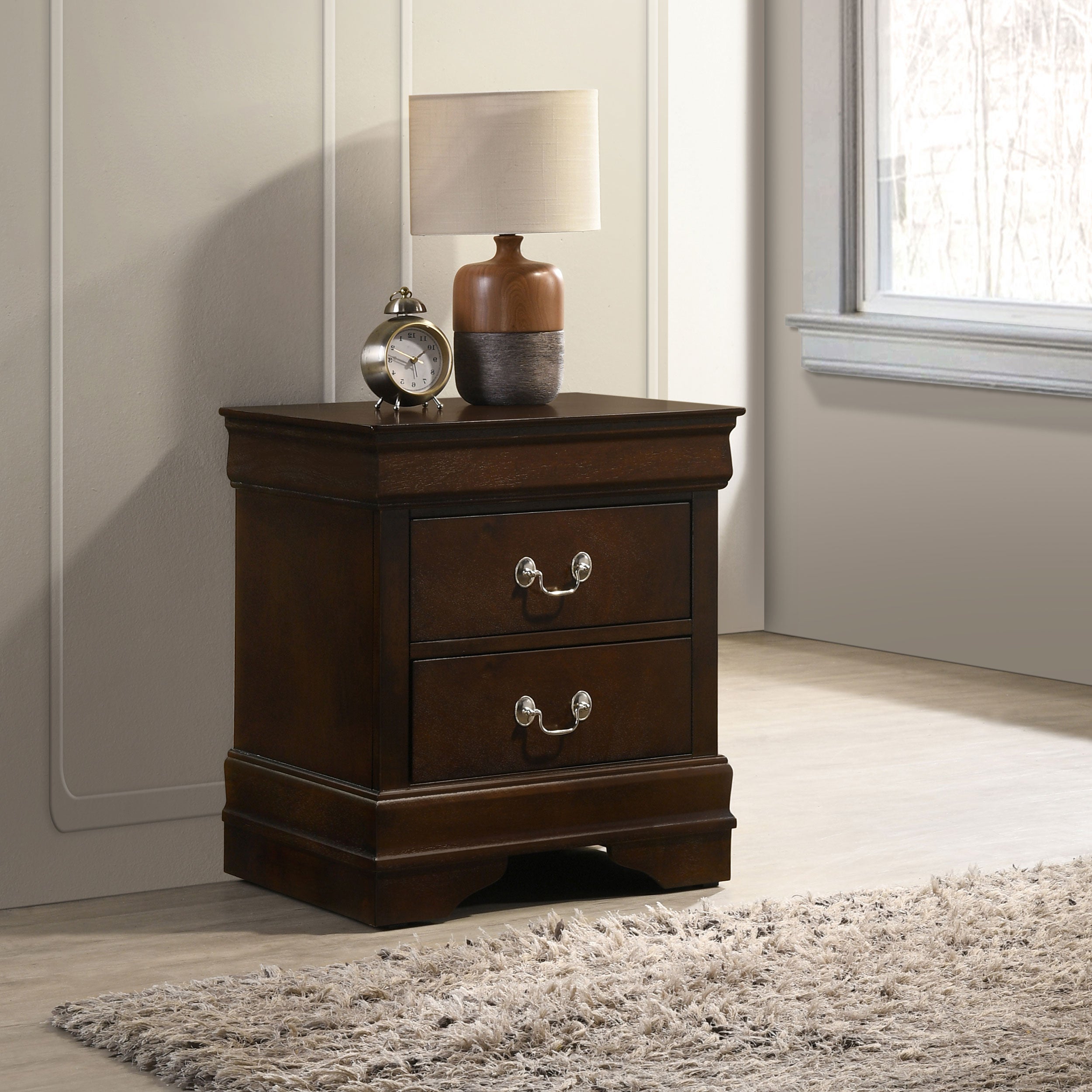 Louis Philippe Nightstand - Luxury Home Furniture (MI)