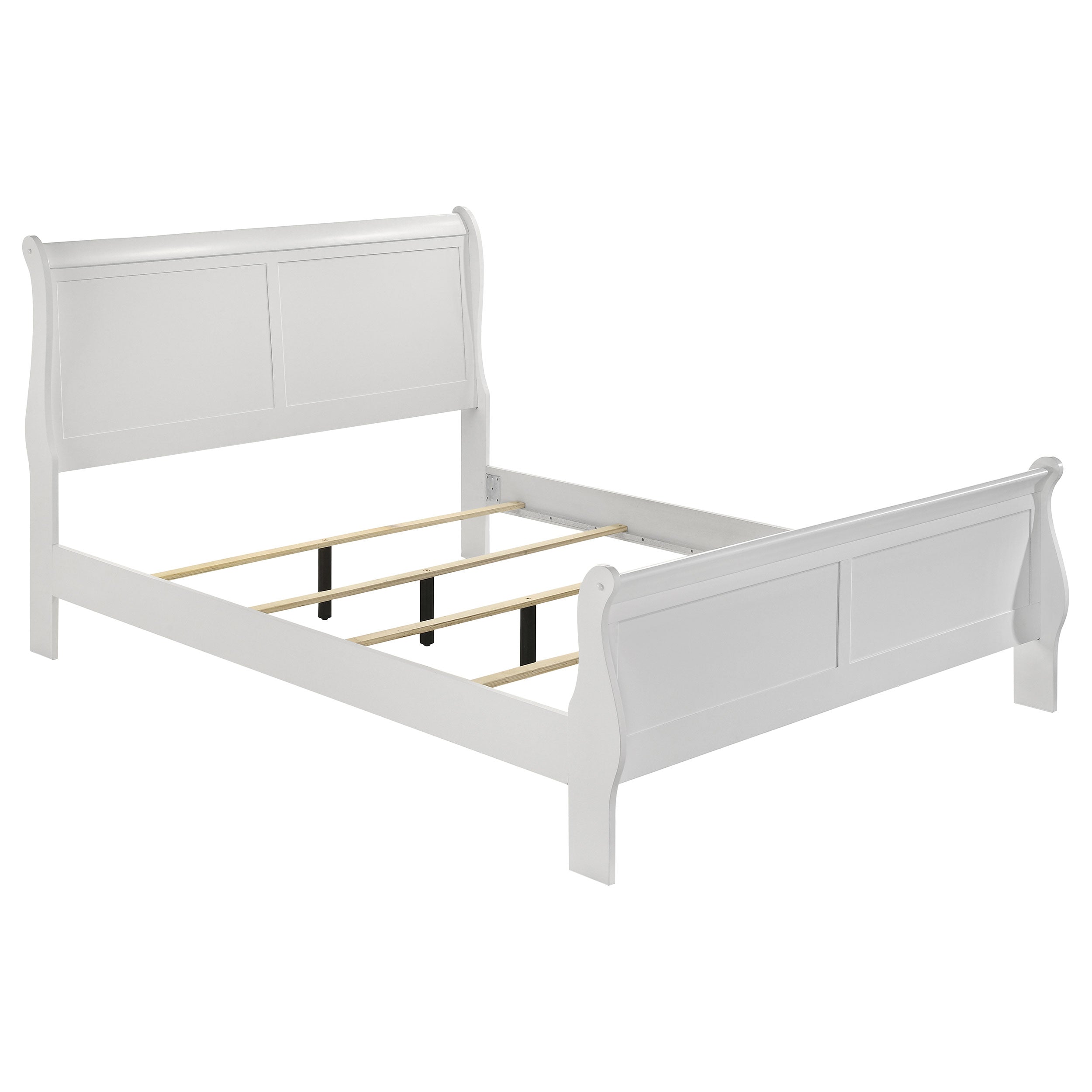Louis Philippe Sleigh Panel Bed - Luxury Home Furniture (MI)