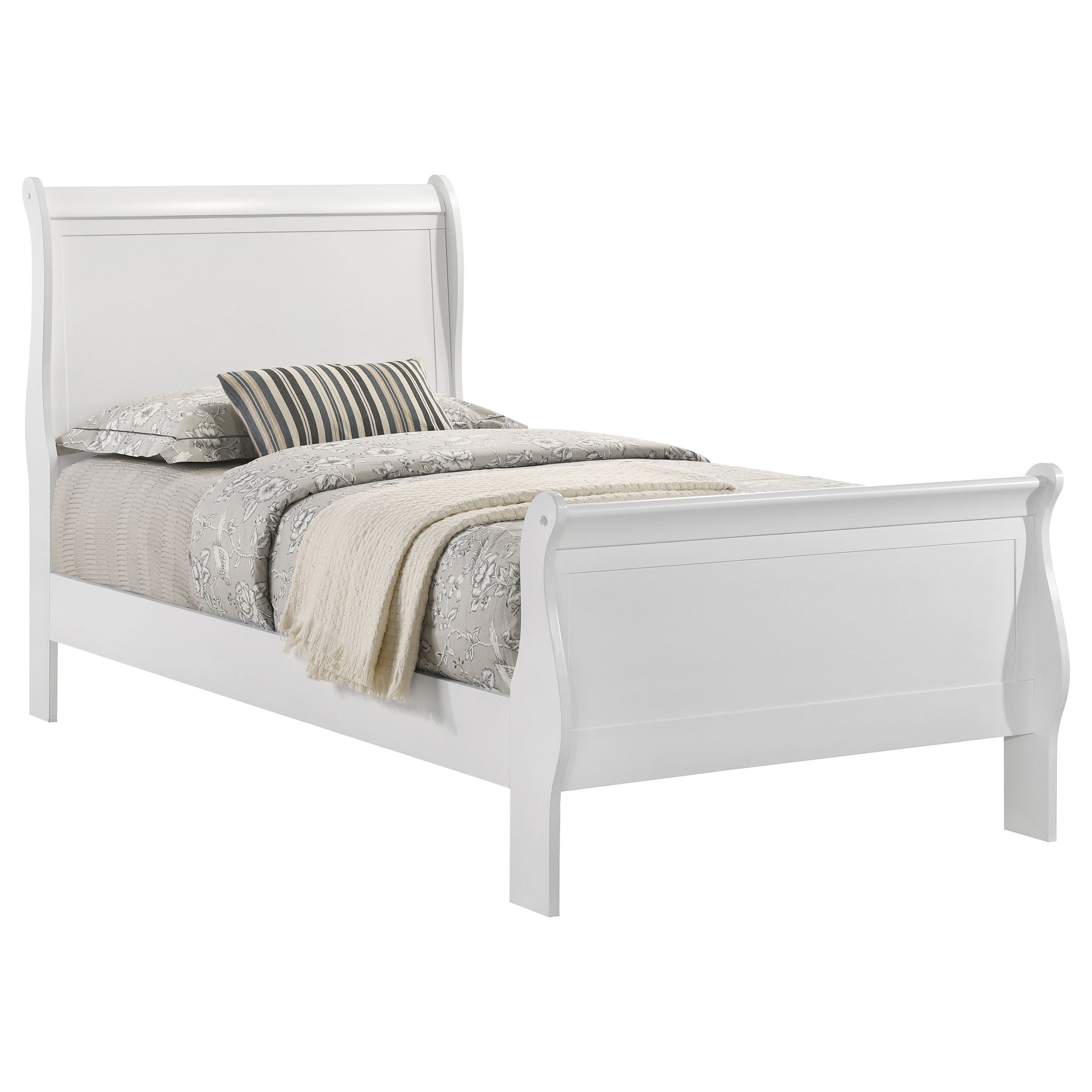 Louis Philippe Sleigh Panel Bed - Luxury Home Furniture (MI)