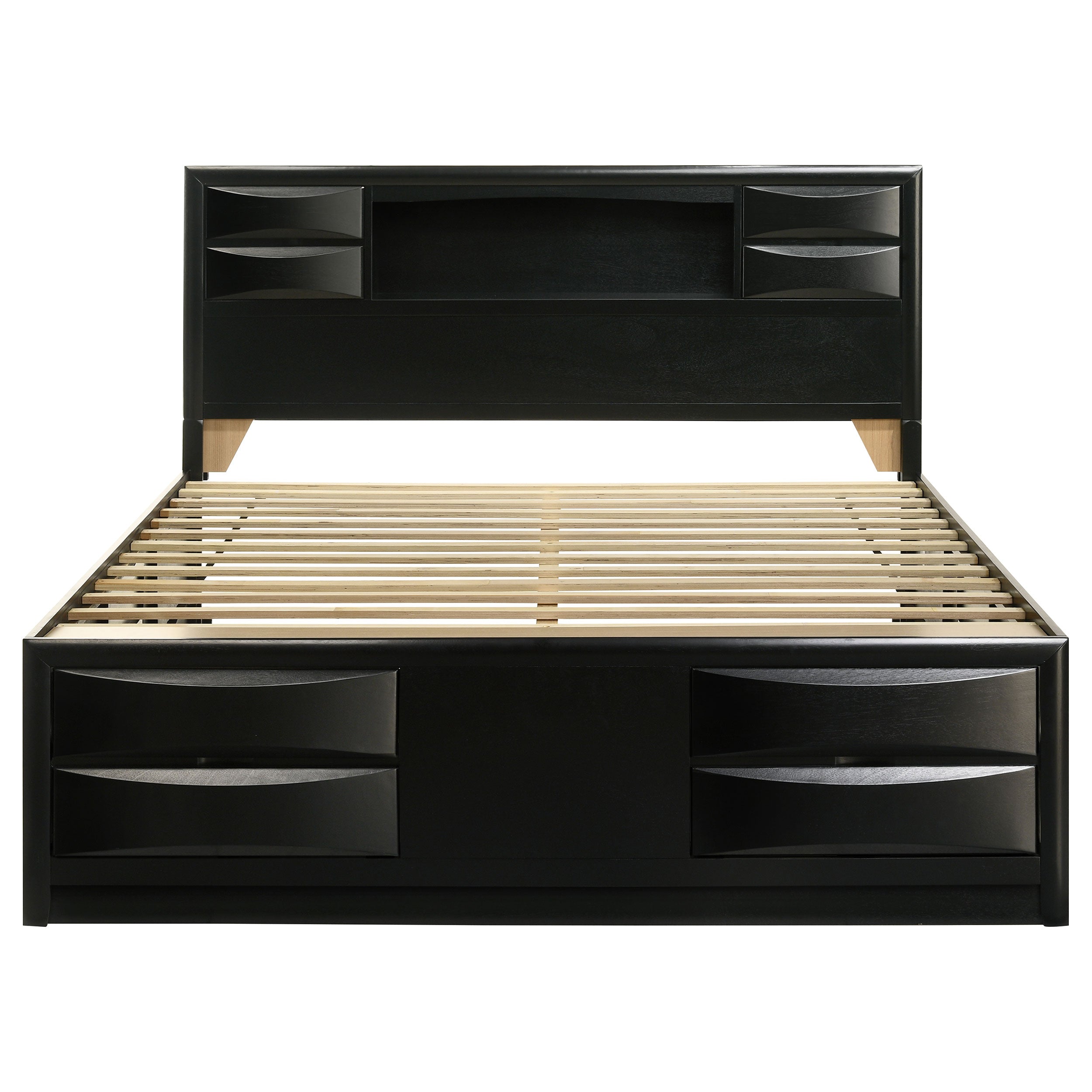 Briana Bookcase Platform Storage Bed - Luxury Home Furniture (MI)