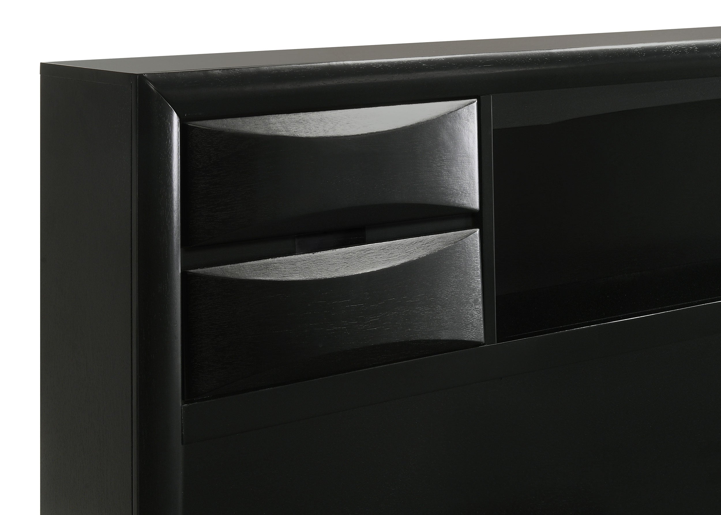 Briana Bookcase Platform Storage Bed - Luxury Home Furniture (MI)