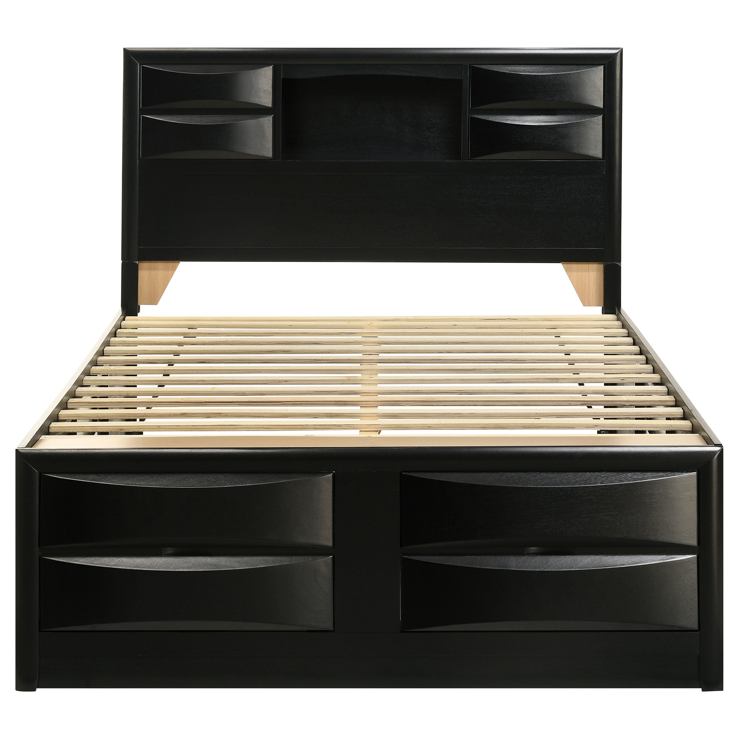Briana Bookcase Platform Storage Bed - Luxury Home Furniture (MI)