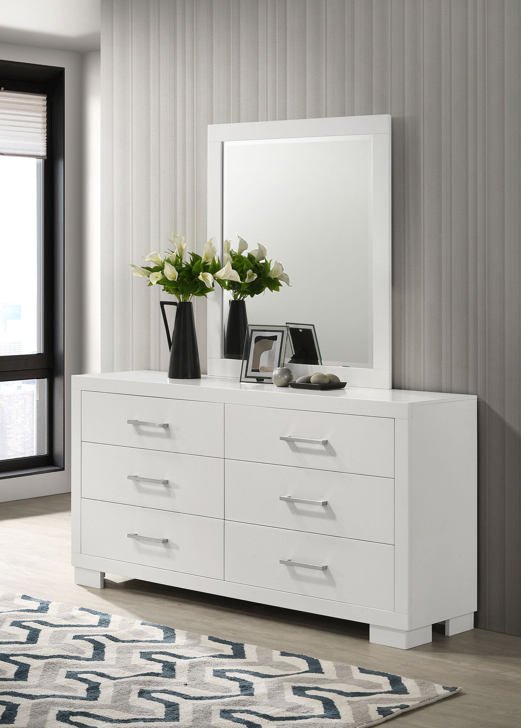 Jessica Dresser with Mirror - Luxury Home Furniture (MI)