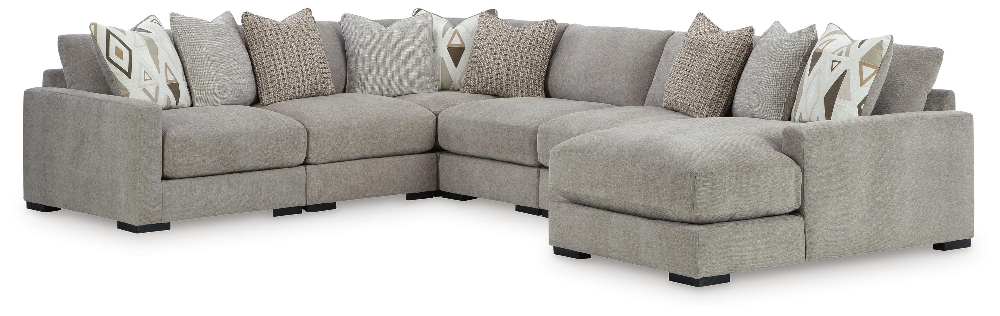 Aslan Court Sectional with Chaise - Luxury Home Furniture (MI)