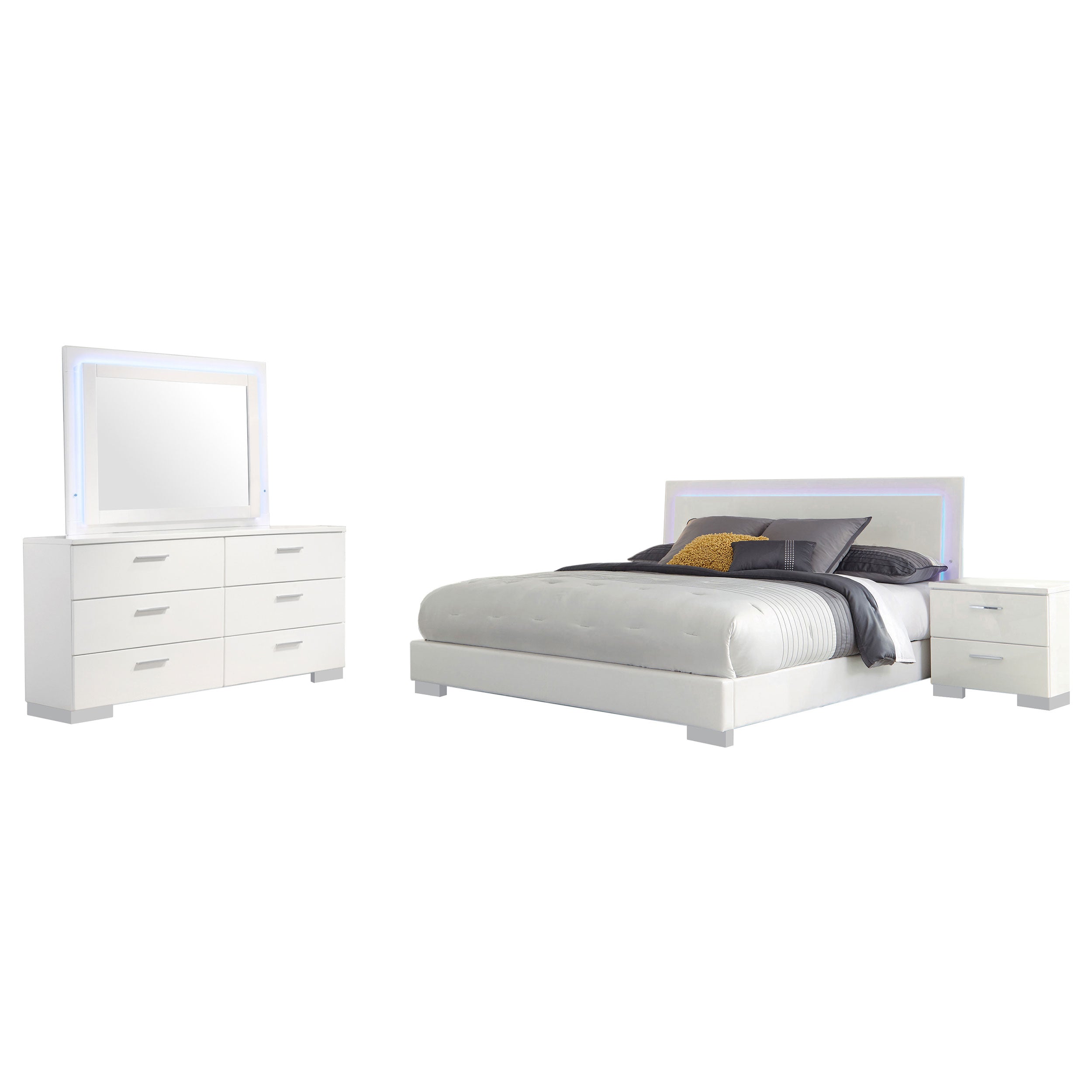 Felicity Bedroom Set White - Luxury Home Furniture (MI)