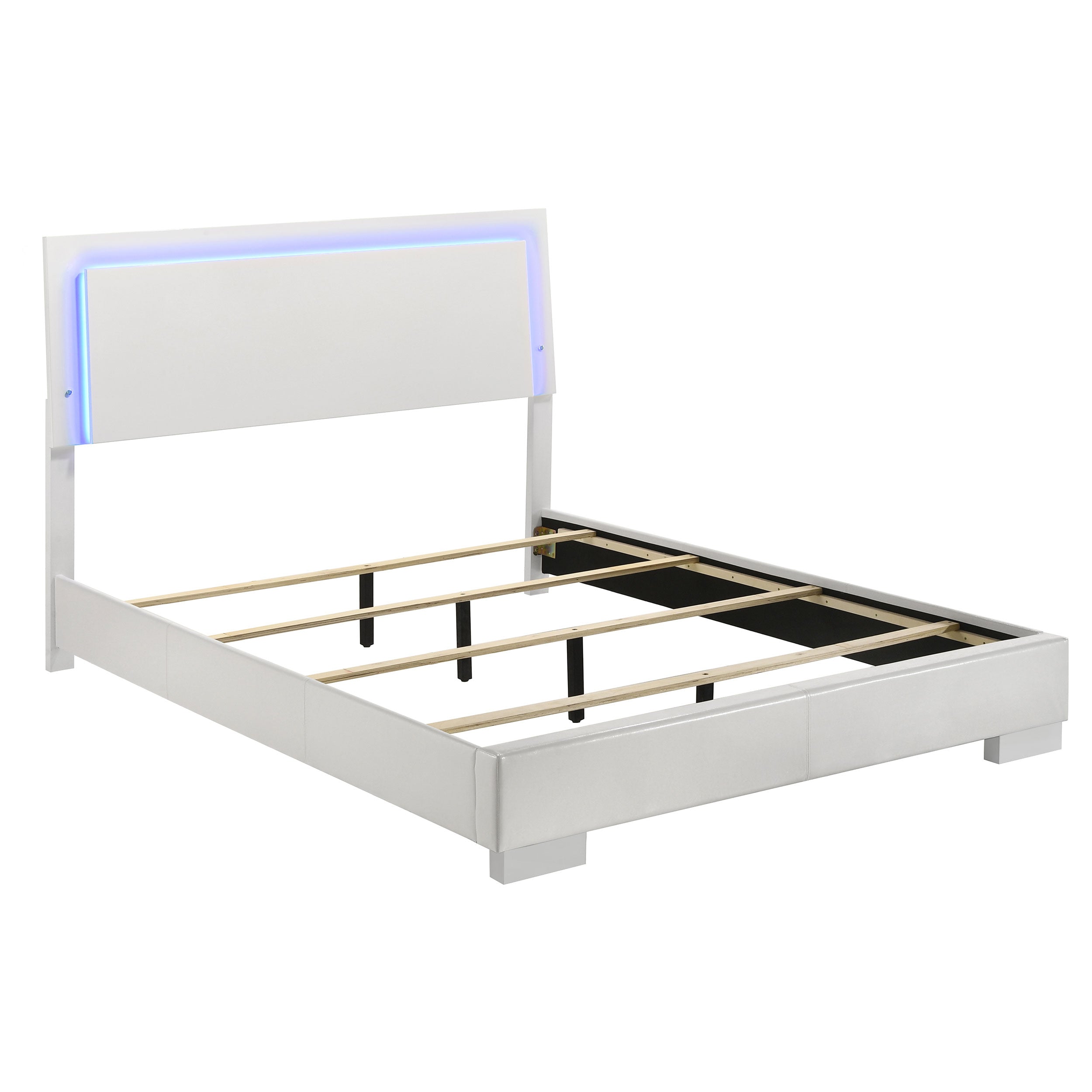 Felicity Panel Bed with LED Lighting - Luxury Home Furniture (MI)