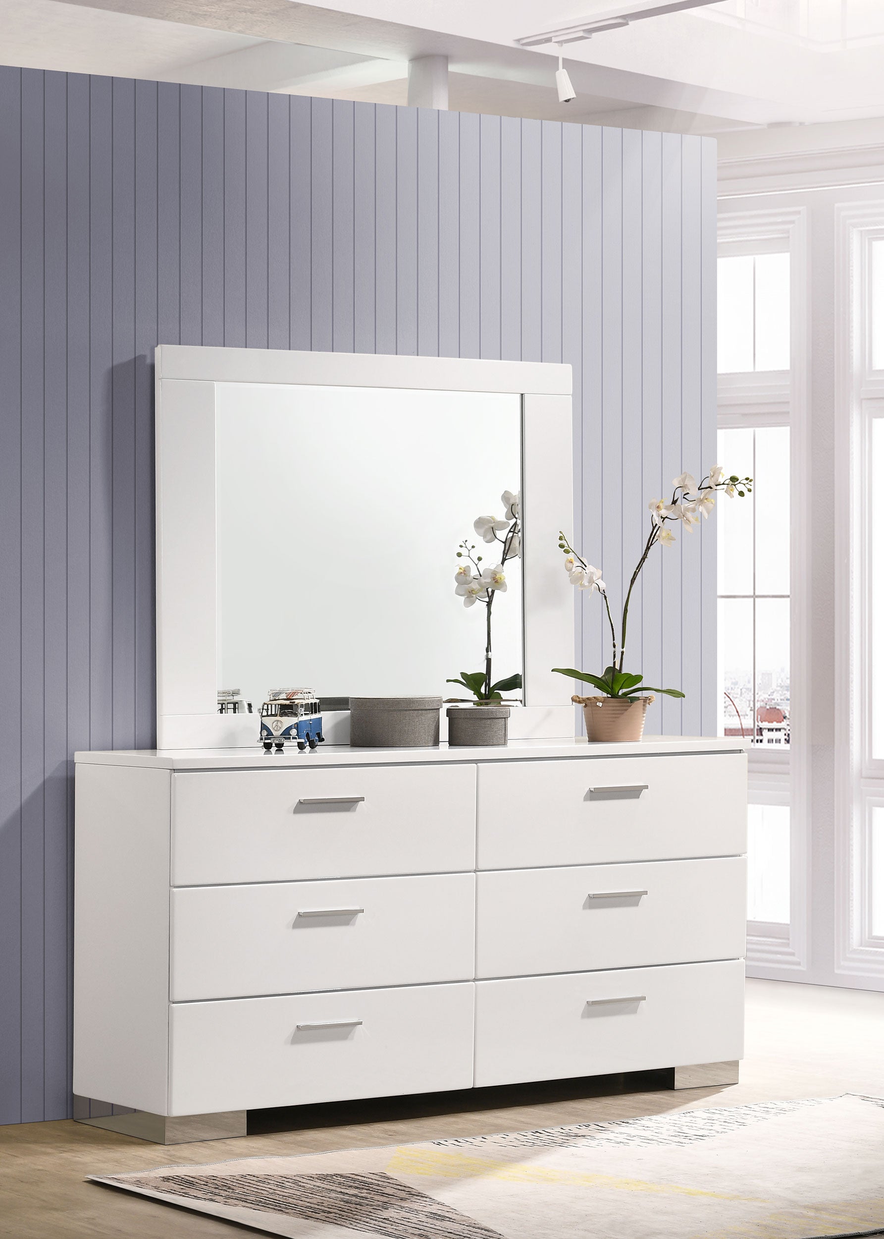 Felicity Dresser With Mirror - Luxury Home Furniture (MI)