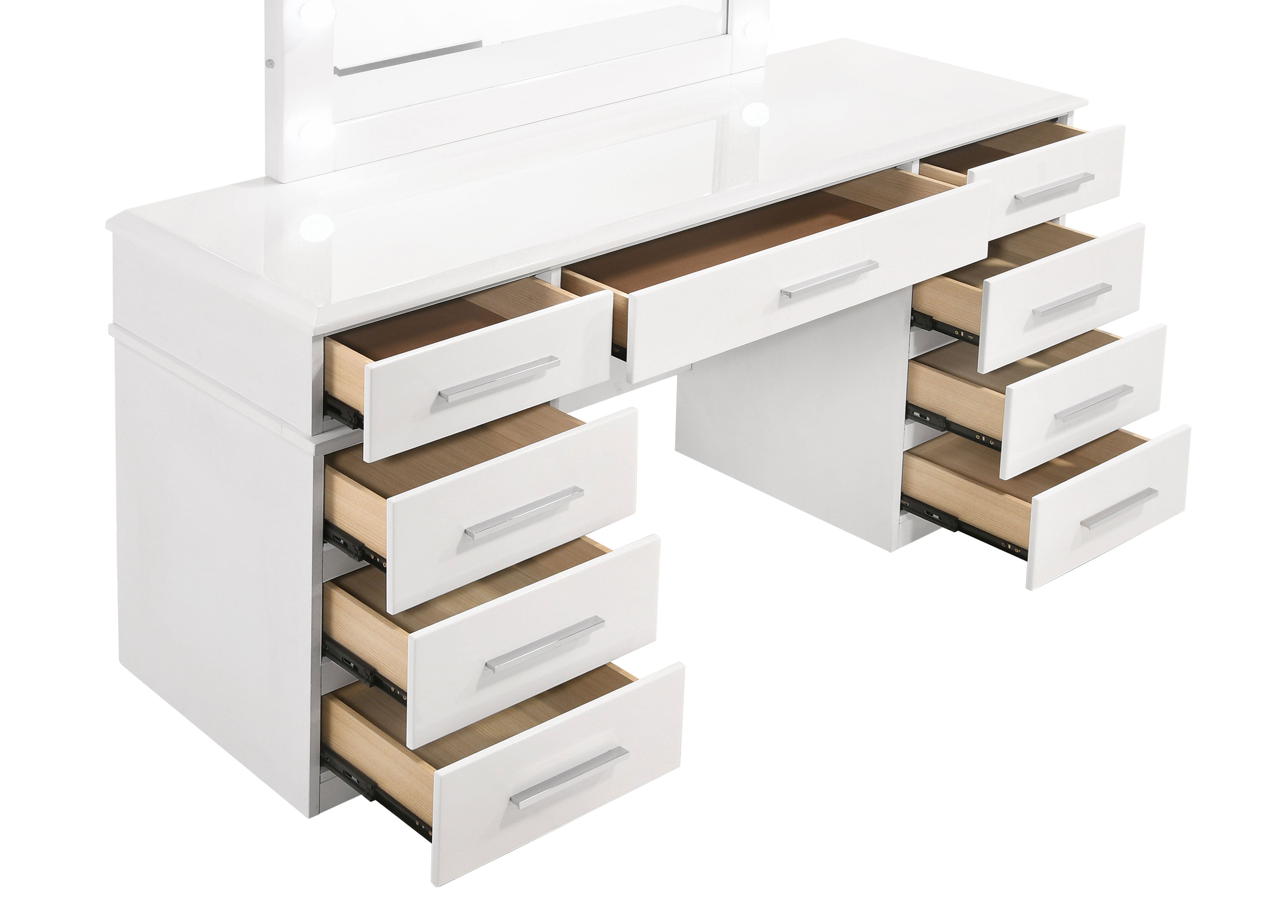 Felicity Makeup Vanity Table with LED Mirror - Luxury Home Furniture (MI)