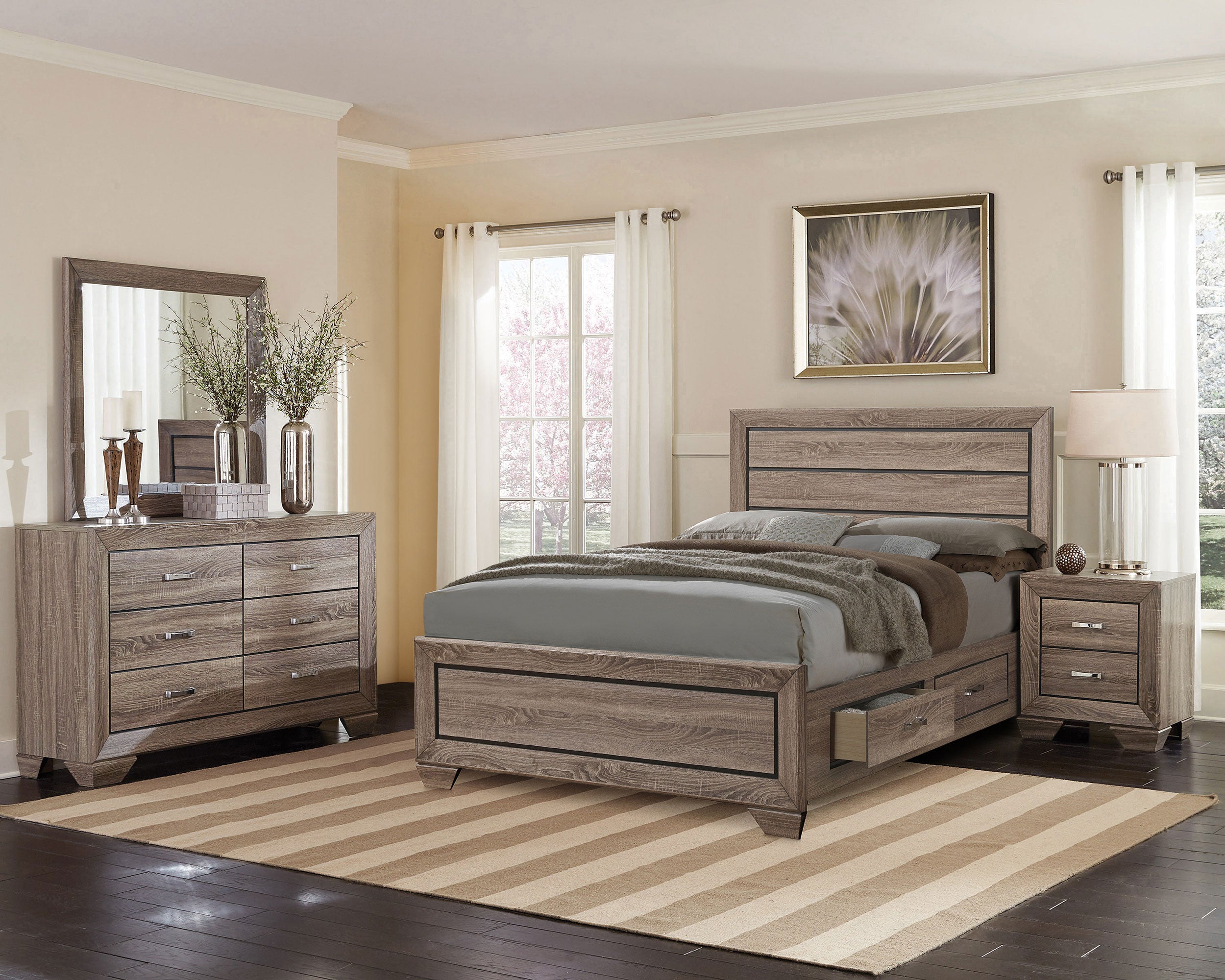 Kauffman Panel Platform Storage Bed - Luxury Home Furniture (MI)
