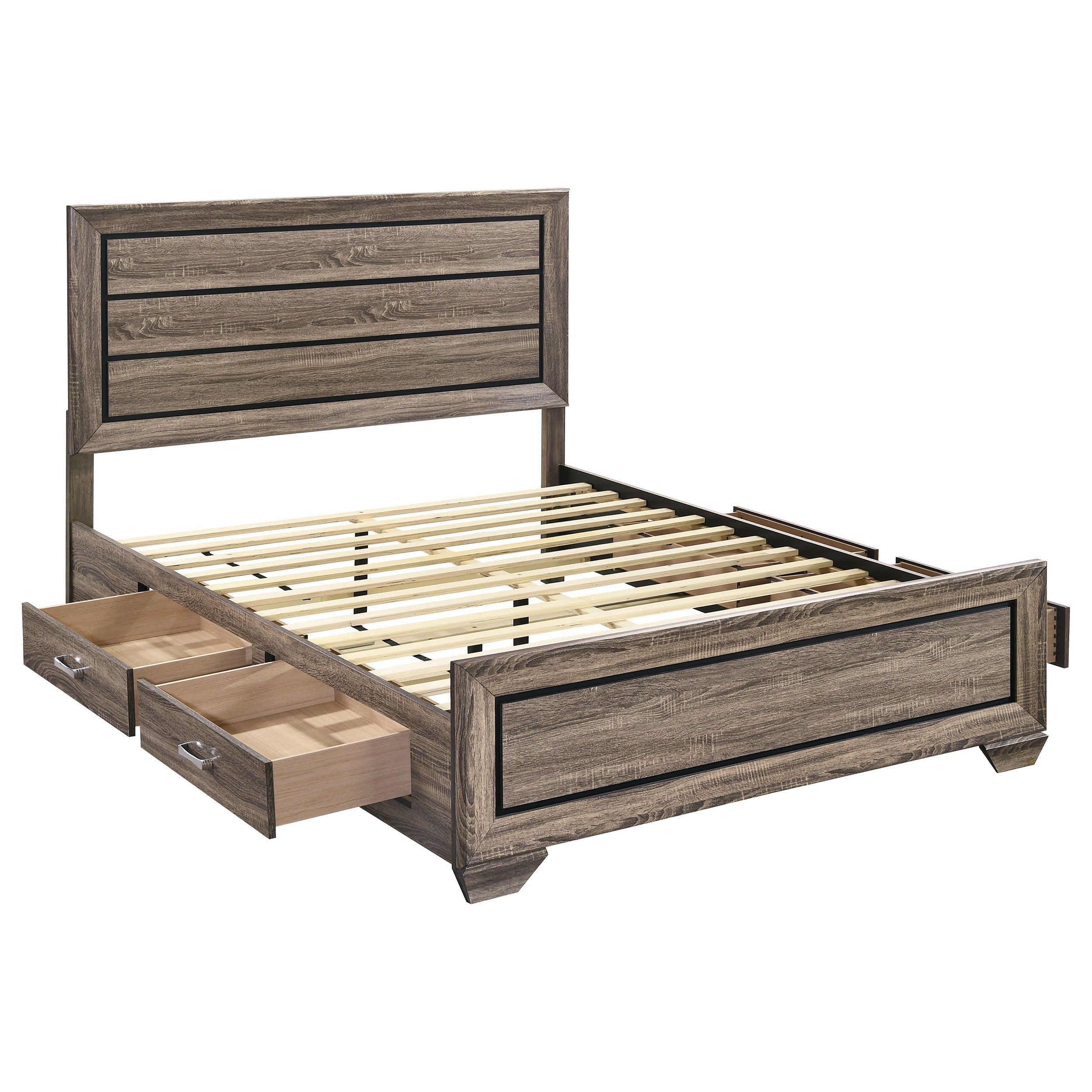 Kauffman Panel Platform Storage Bed - Luxury Home Furniture (MI)