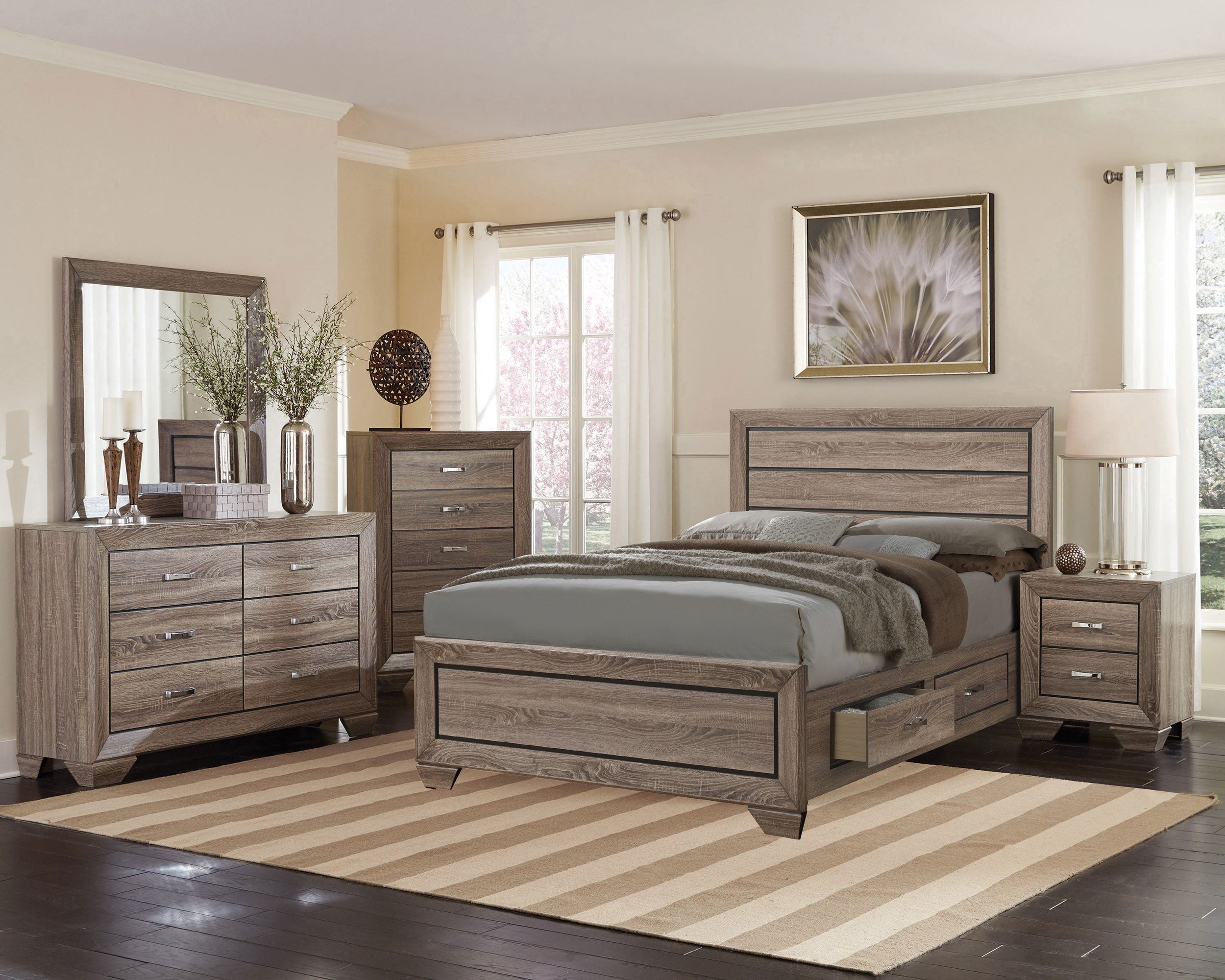 Kauffman Panel Platform Storage Bed - Luxury Home Furniture (MI)