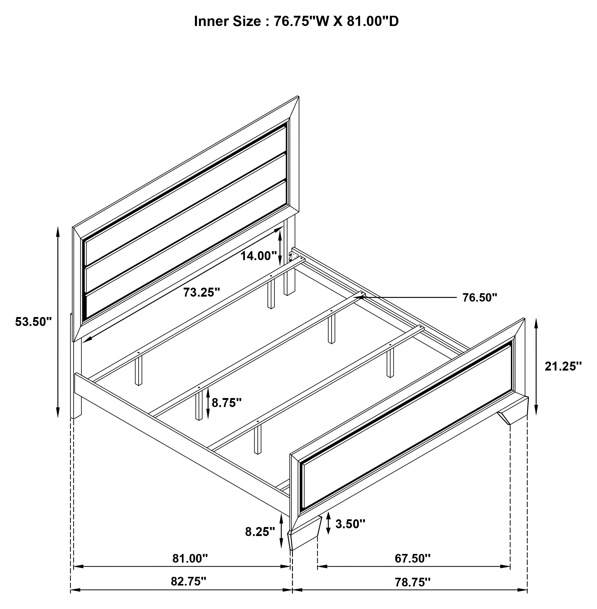 Kauffman Panel Bed - Luxury Home Furniture (MI)