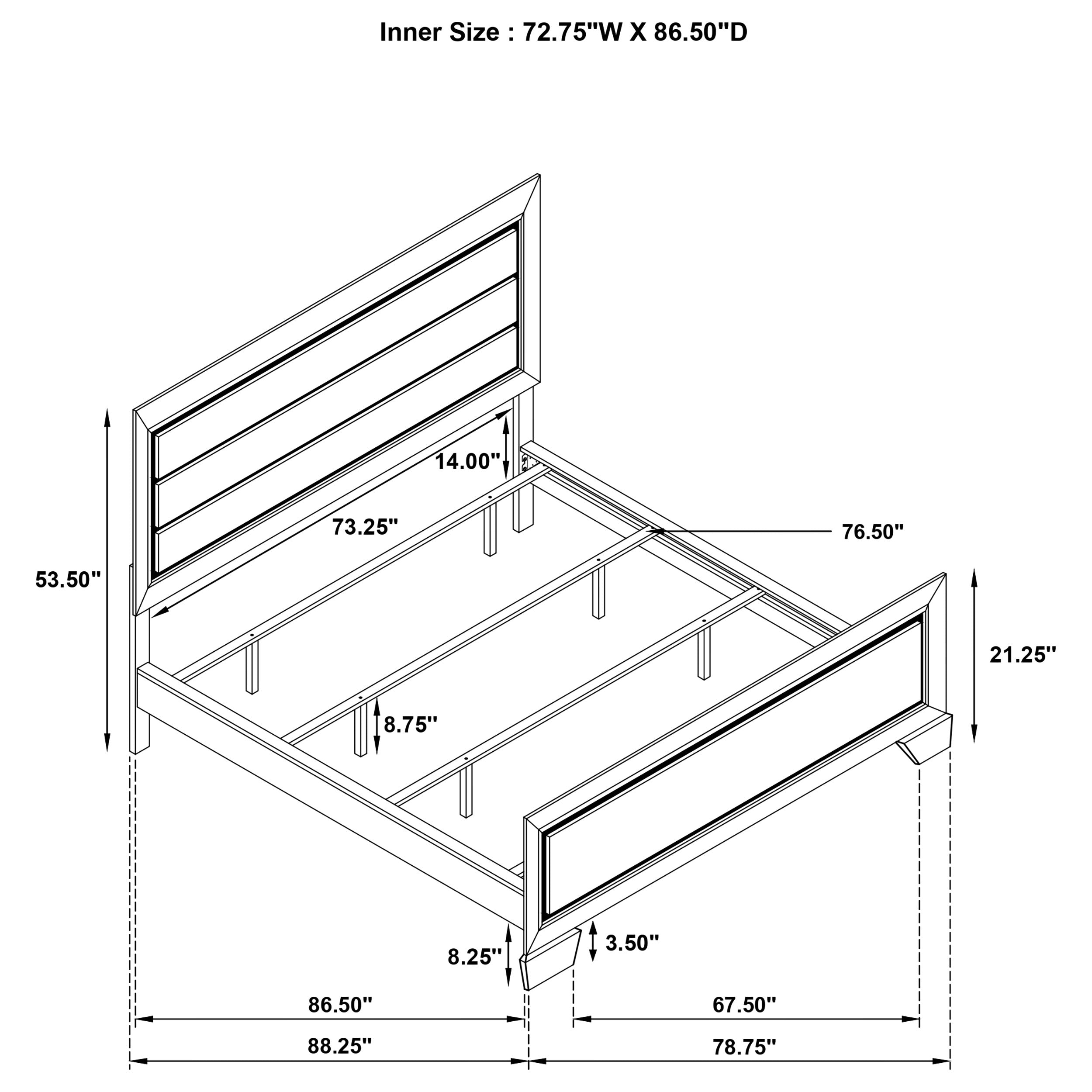 Kauffman Panel Bed - Luxury Home Furniture (MI)