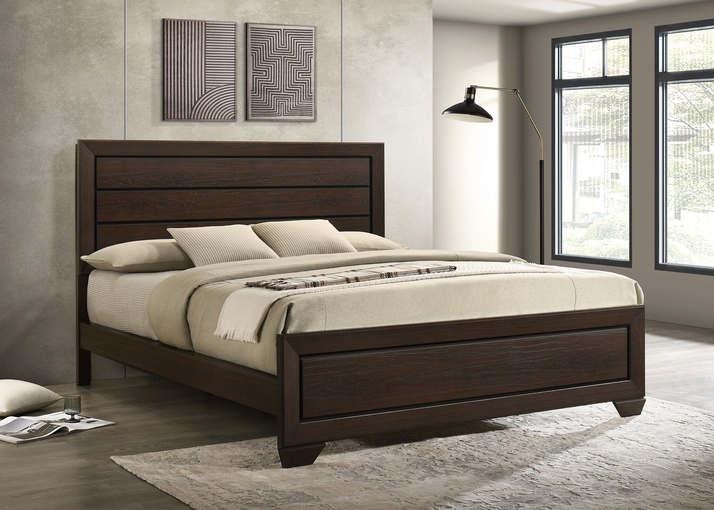 Kauffman Panel Bed - Luxury Home Furniture (MI)